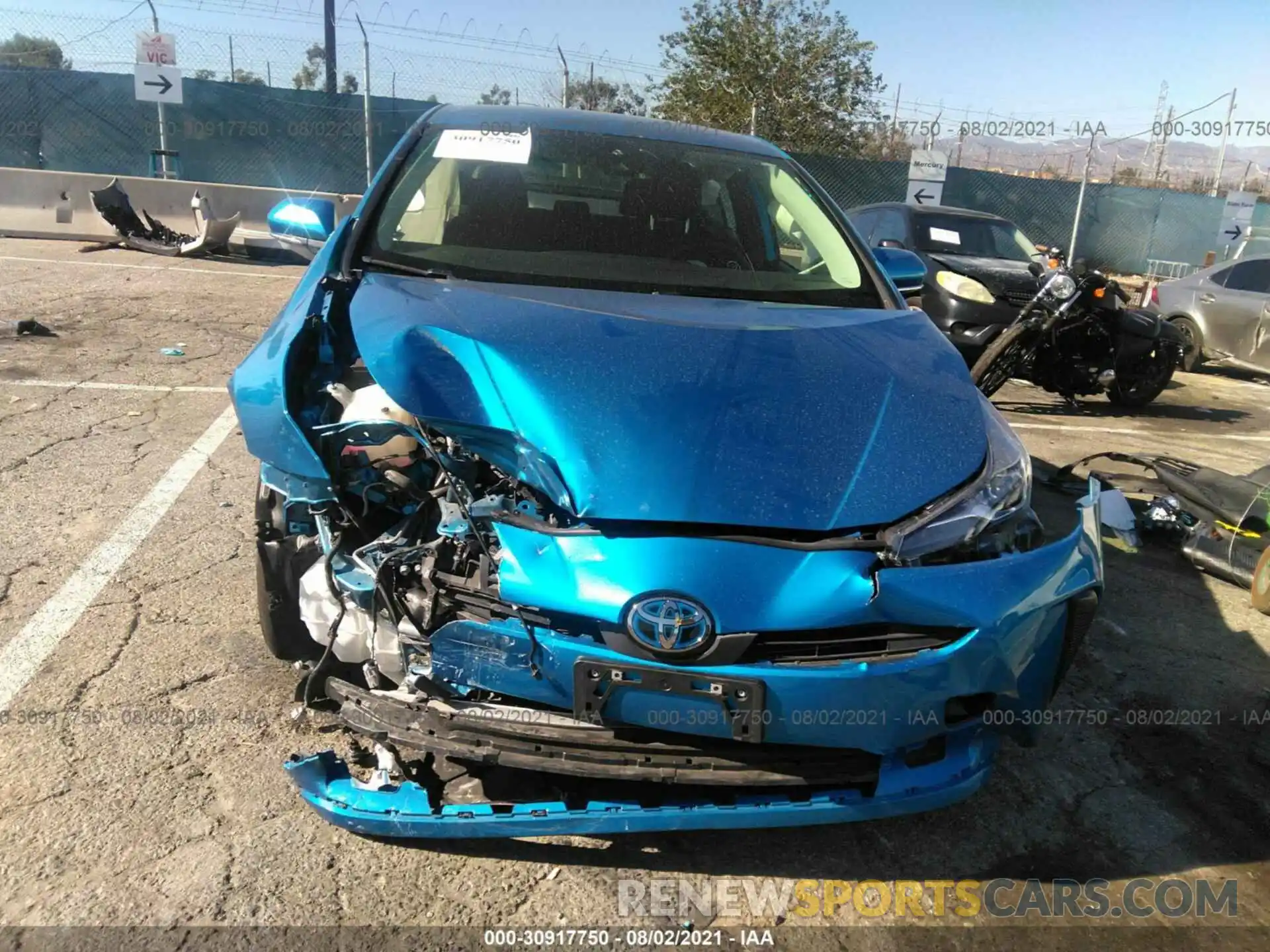 6 Photograph of a damaged car JTDKARFU2L3118347 TOYOTA PRIUS 2020