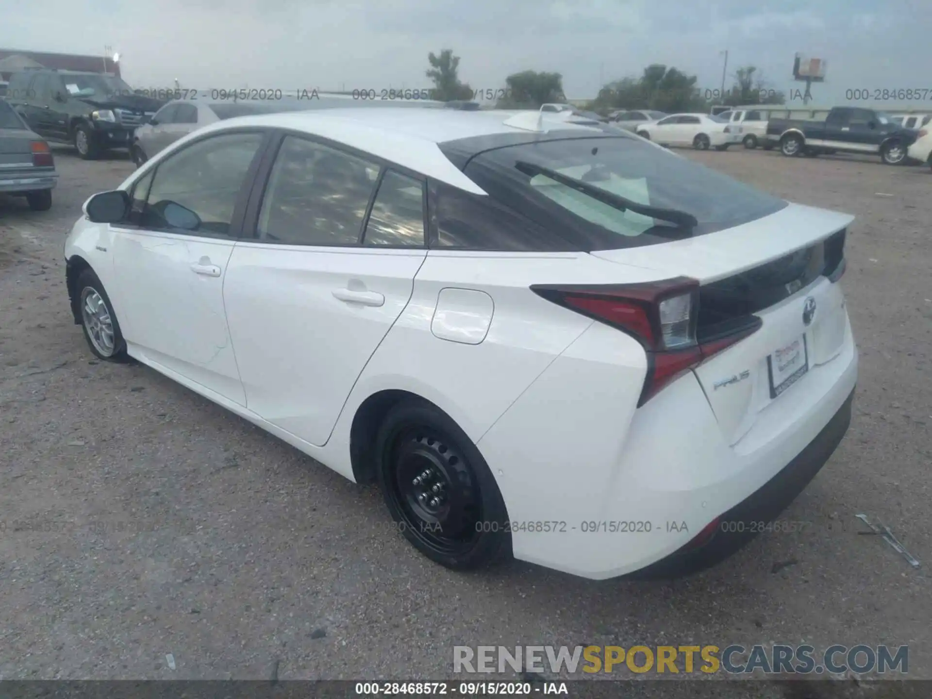 3 Photograph of a damaged car JTDKARFU2L3118719 TOYOTA PRIUS 2020