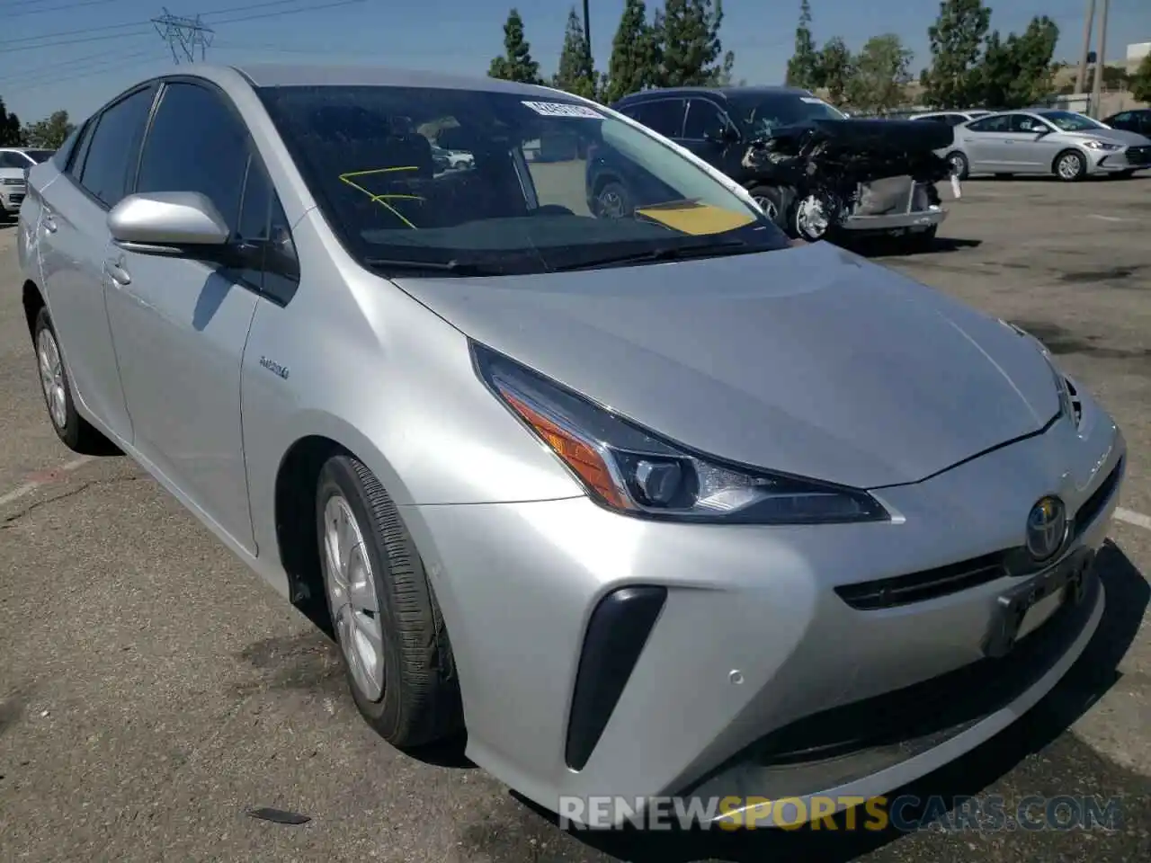 1 Photograph of a damaged car JTDKARFU2L3120762 TOYOTA PRIUS 2020