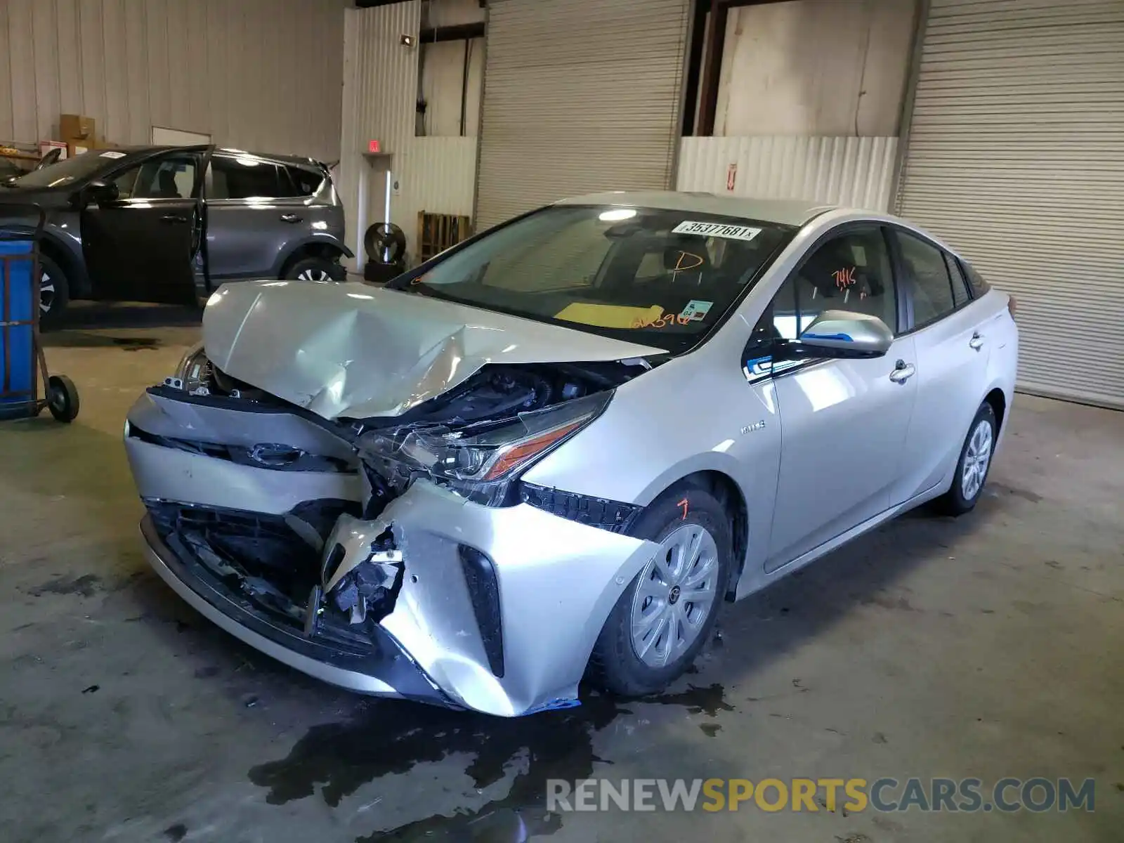 2 Photograph of a damaged car JTDKARFU2L3122396 TOYOTA PRIUS 2020