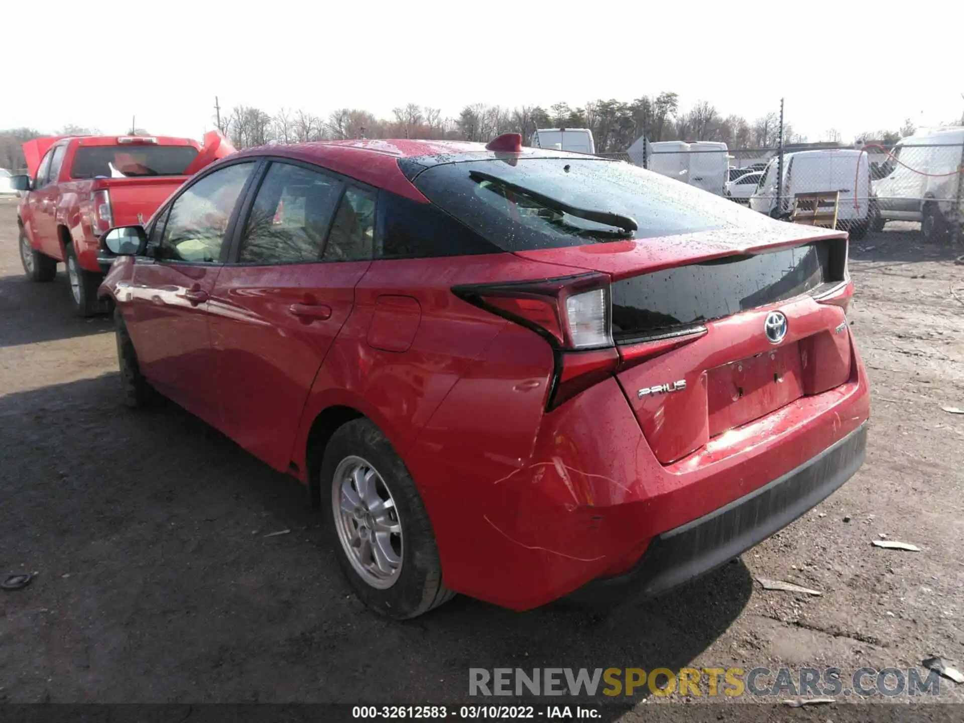 3 Photograph of a damaged car JTDKARFU2L3122642 TOYOTA PRIUS 2020