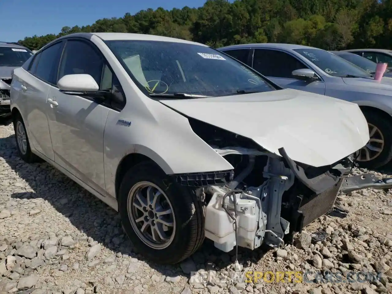 1 Photograph of a damaged car JTDKARFU2L3123208 TOYOTA PRIUS 2020