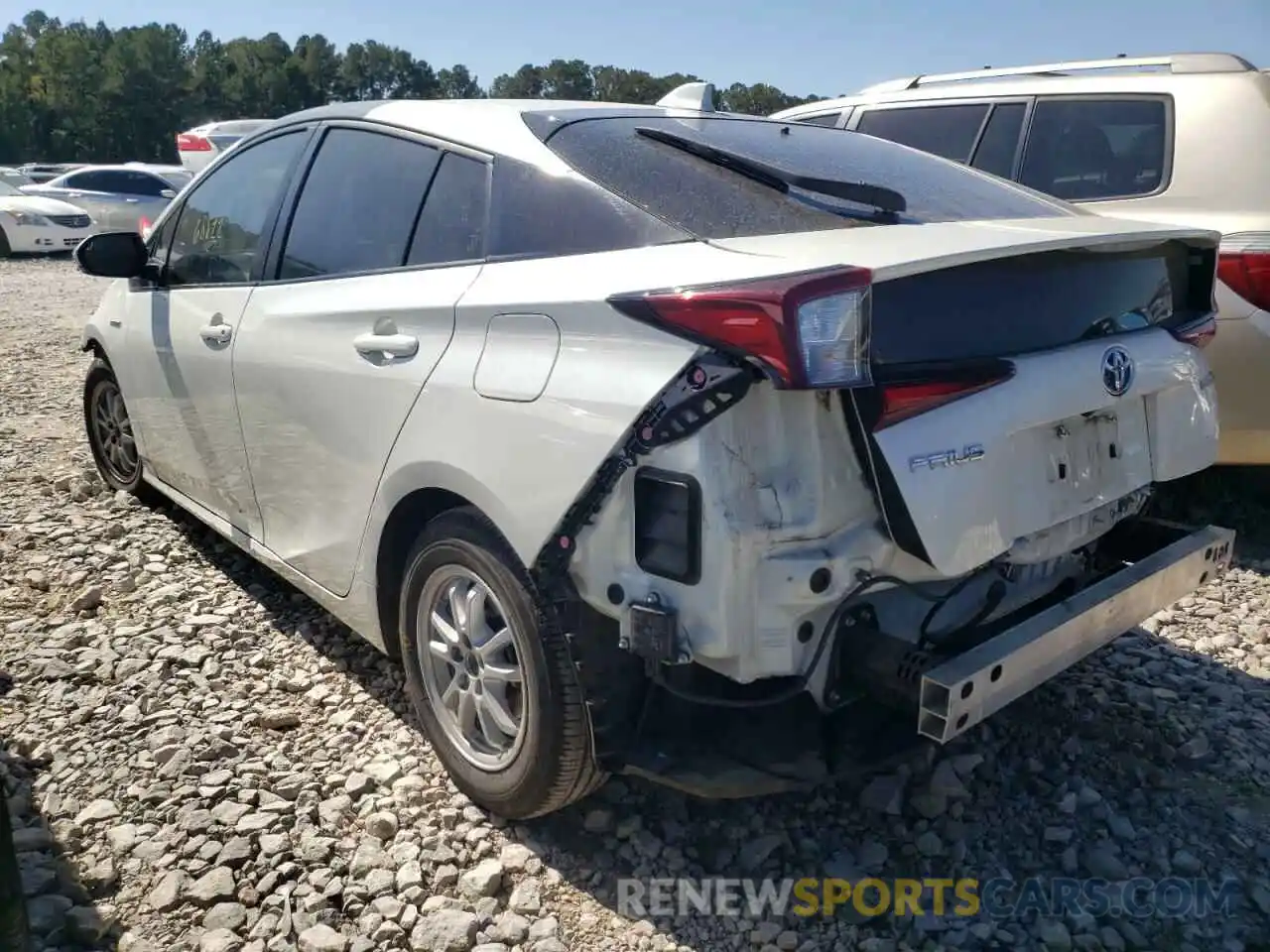 3 Photograph of a damaged car JTDKARFU2L3123208 TOYOTA PRIUS 2020