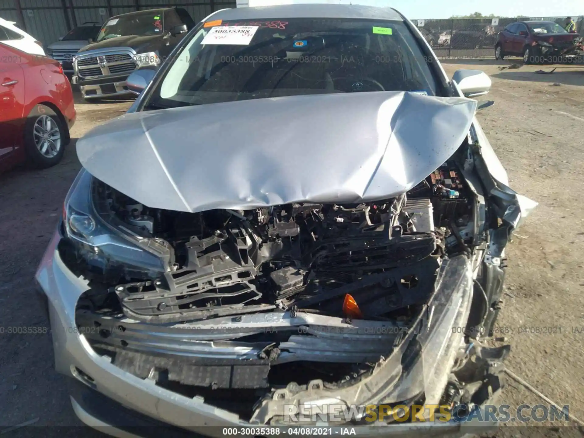 6 Photograph of a damaged car JTDKARFU2L3123306 TOYOTA PRIUS 2020