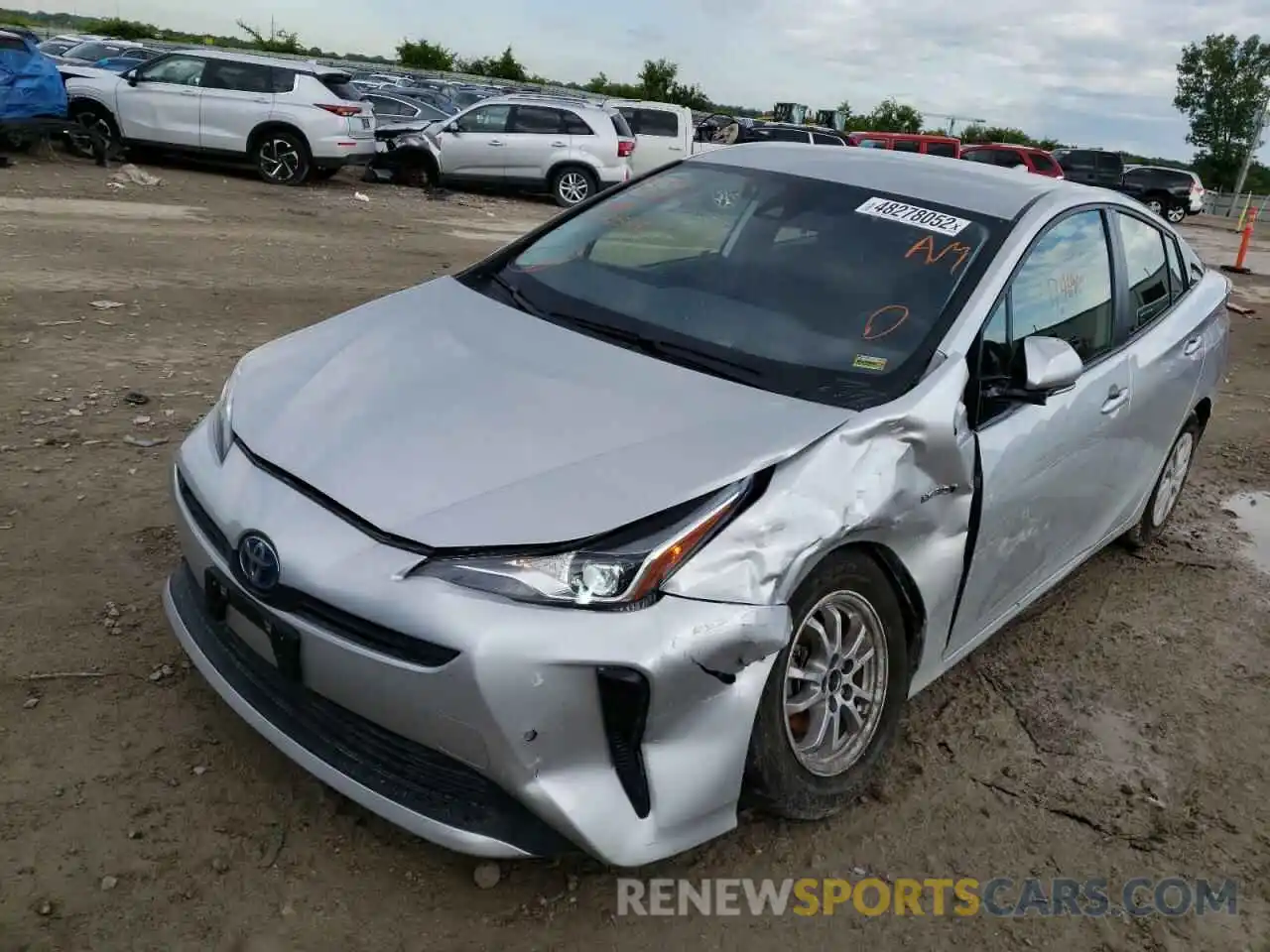 2 Photograph of a damaged car JTDKARFU2L3123564 TOYOTA PRIUS 2020