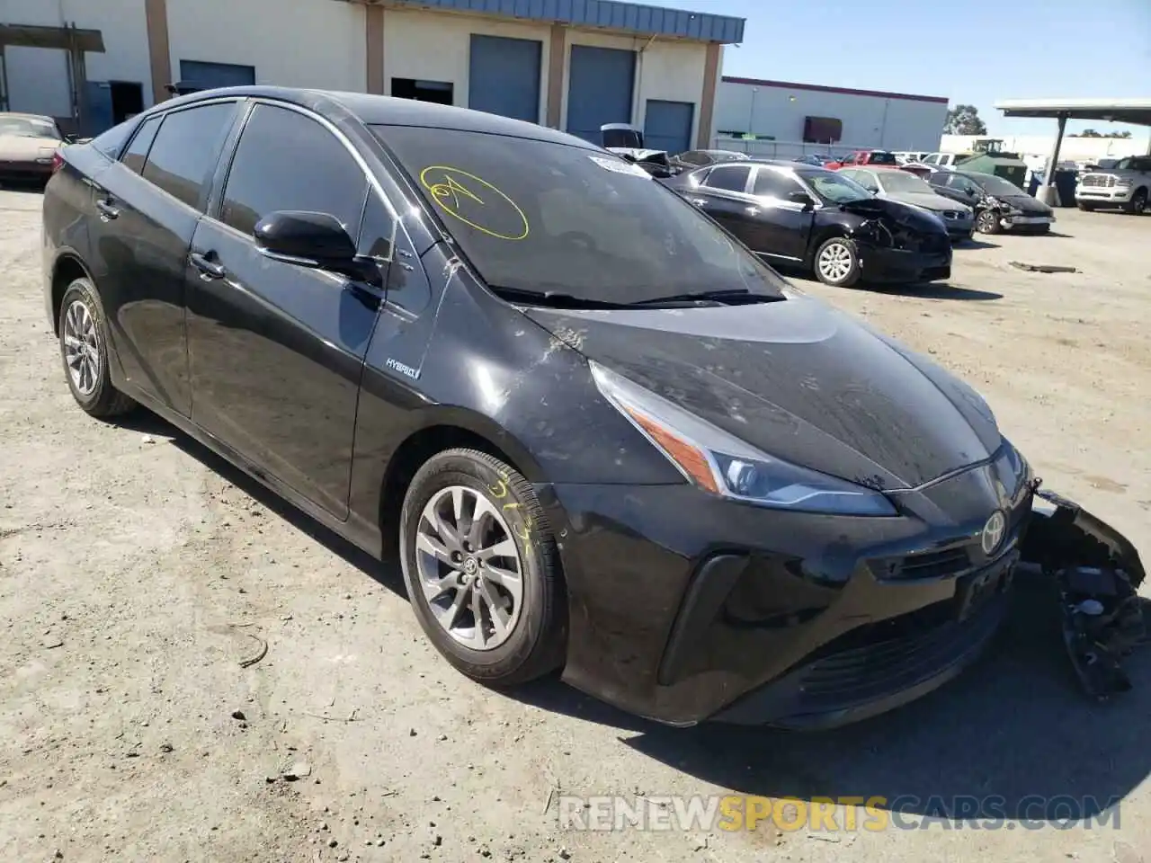 1 Photograph of a damaged car JTDKARFU2L3125024 TOYOTA PRIUS 2020