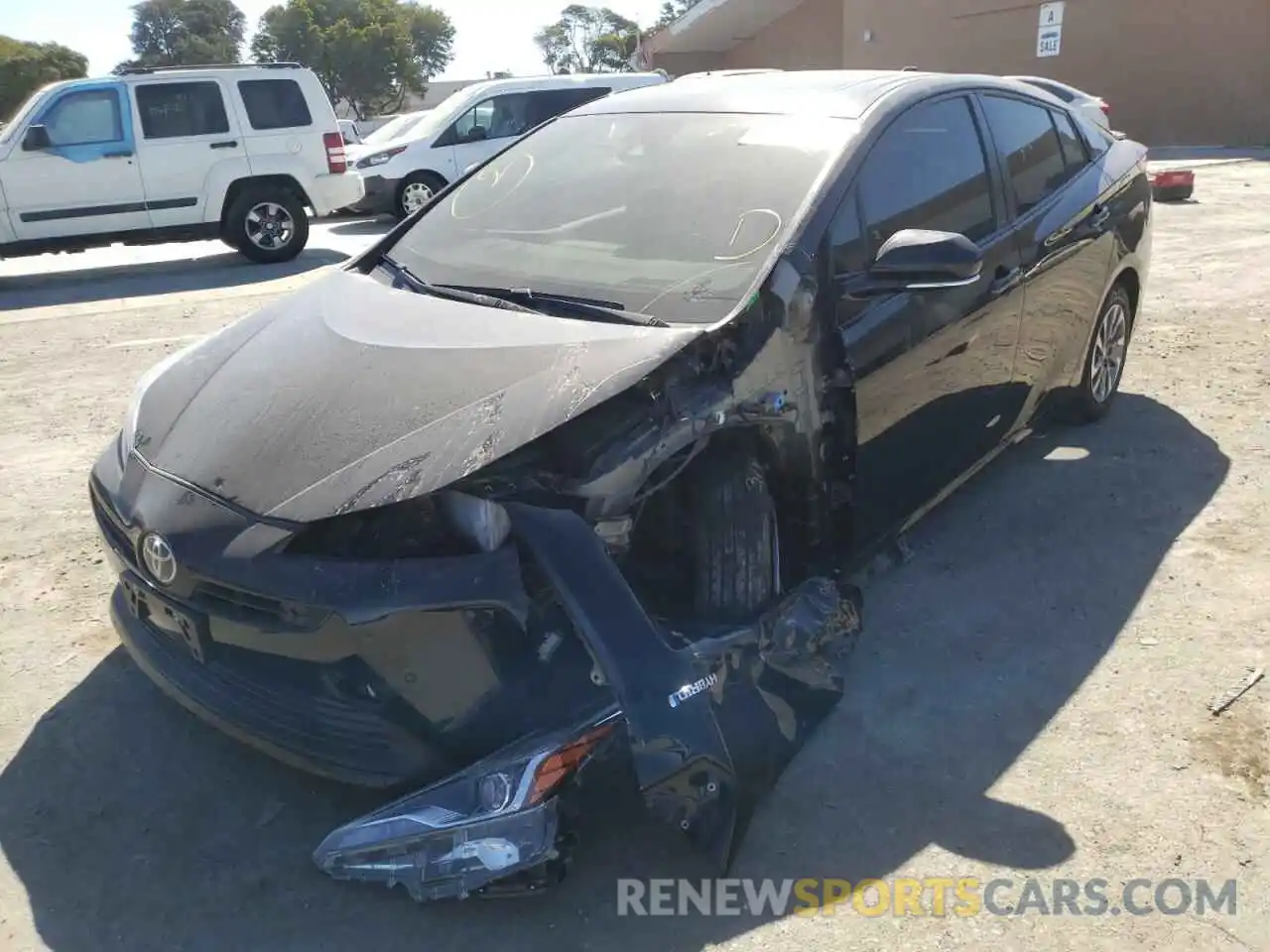 2 Photograph of a damaged car JTDKARFU2L3125024 TOYOTA PRIUS 2020