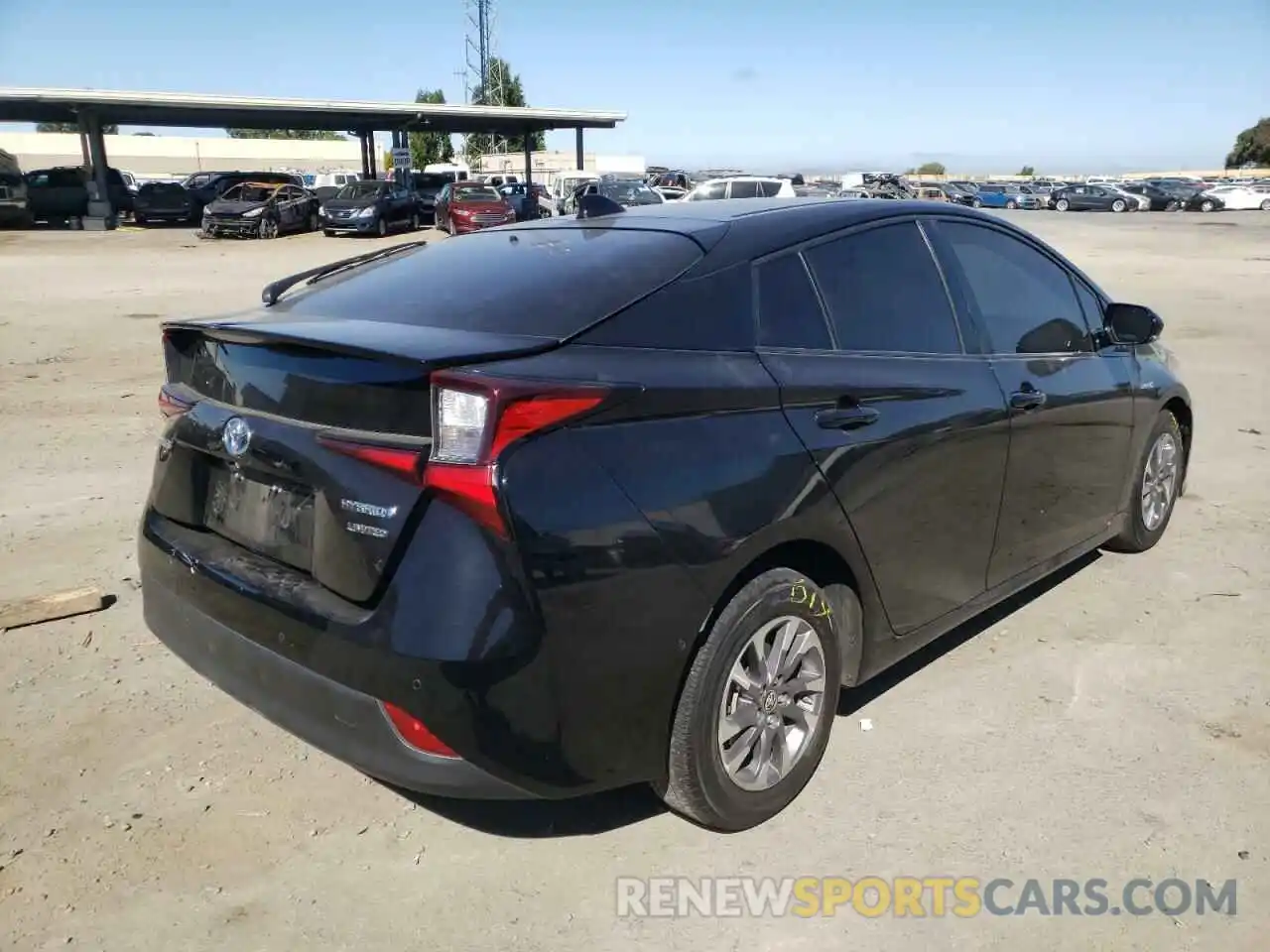 4 Photograph of a damaged car JTDKARFU2L3125024 TOYOTA PRIUS 2020