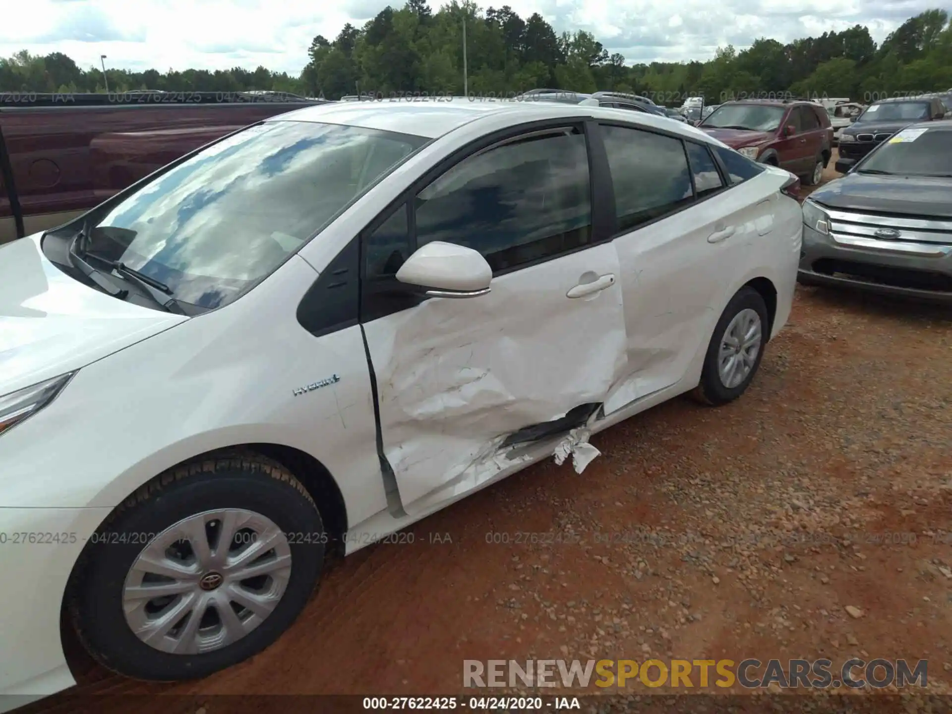 6 Photograph of a damaged car JTDKARFU3L3102903 TOYOTA PRIUS 2020