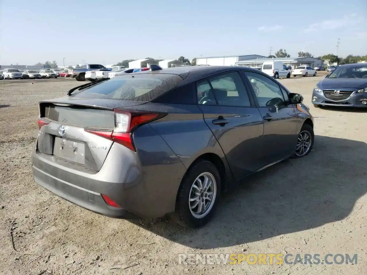 4 Photograph of a damaged car JTDKARFU3L3104179 TOYOTA PRIUS 2020