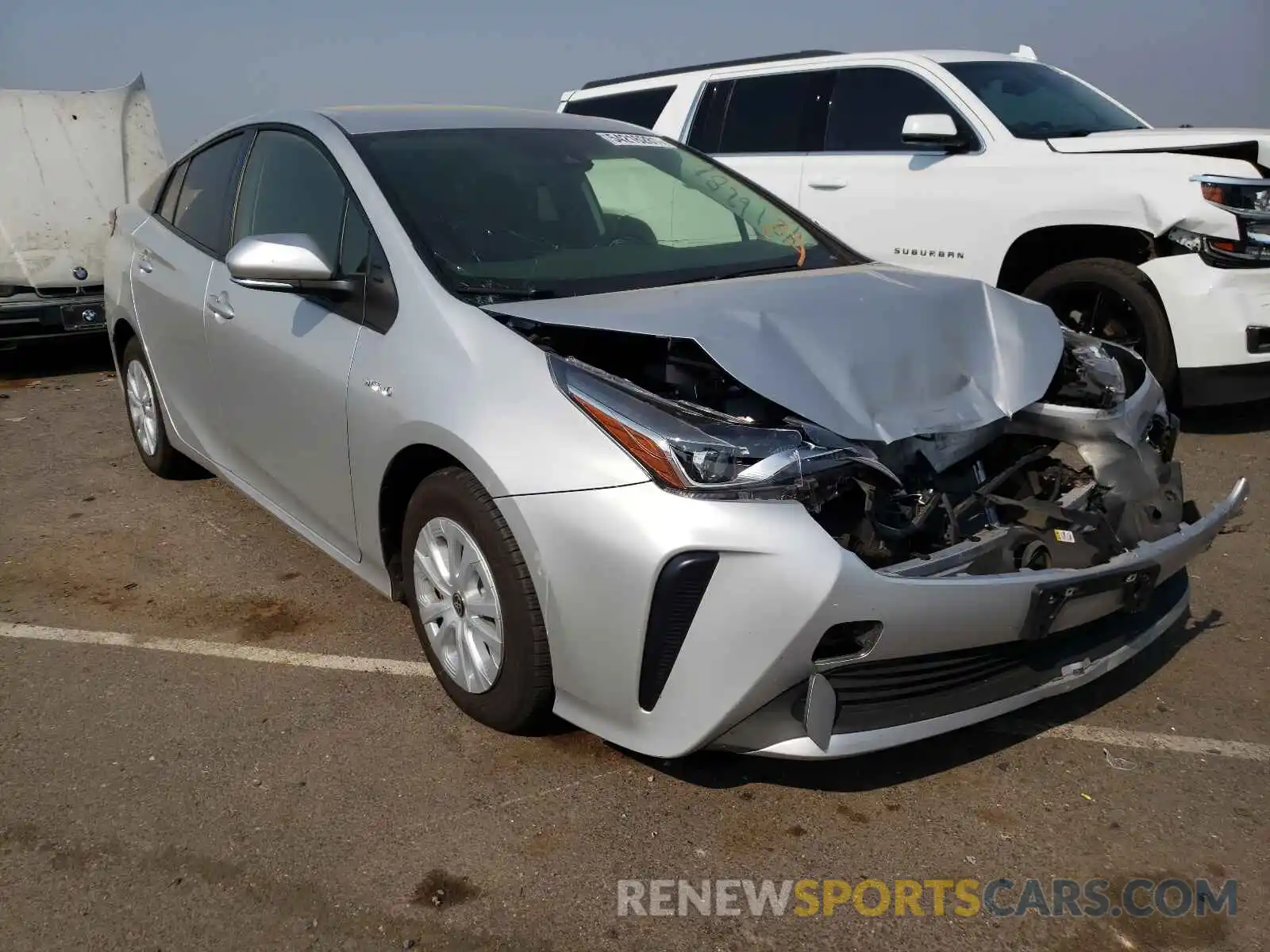 1 Photograph of a damaged car JTDKARFU3L3105719 TOYOTA PRIUS 2020