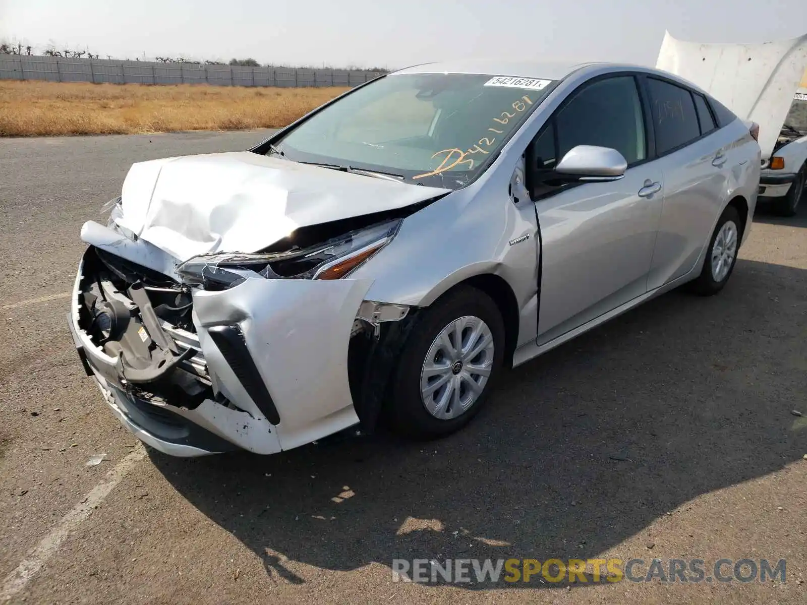 2 Photograph of a damaged car JTDKARFU3L3105719 TOYOTA PRIUS 2020