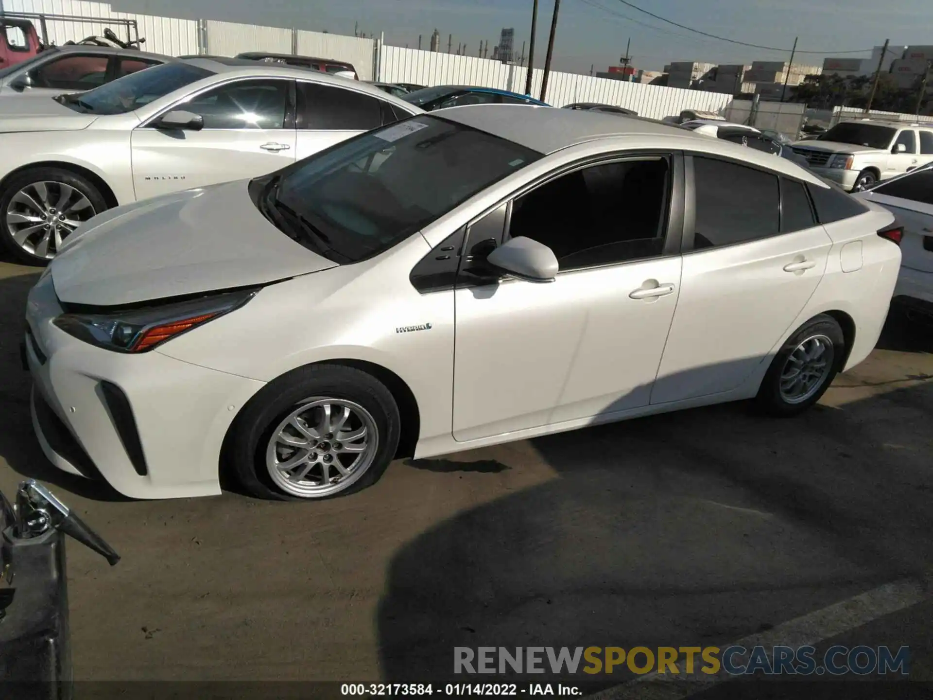 2 Photograph of a damaged car JTDKARFU3L3106613 TOYOTA PRIUS 2020