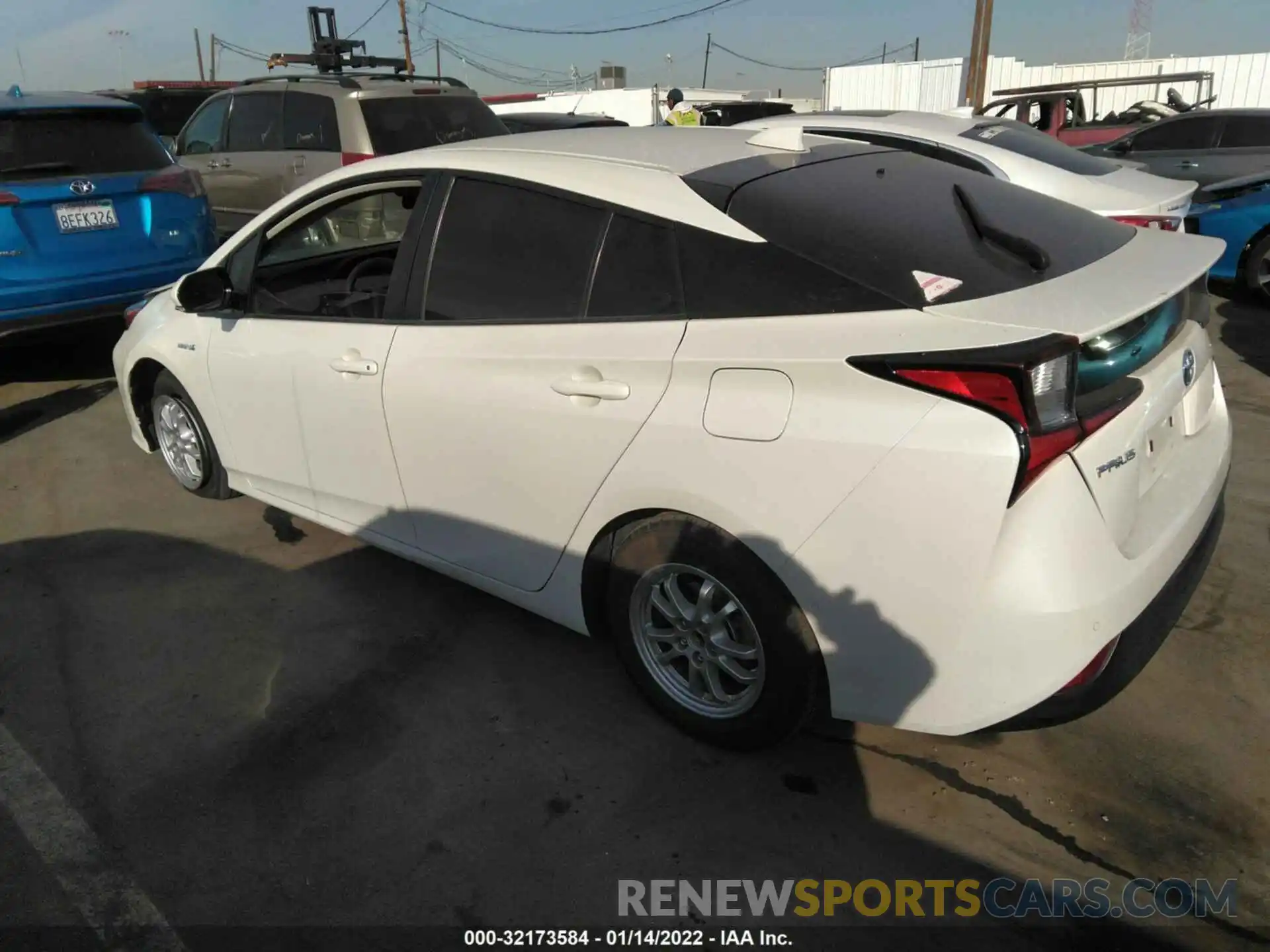 3 Photograph of a damaged car JTDKARFU3L3106613 TOYOTA PRIUS 2020