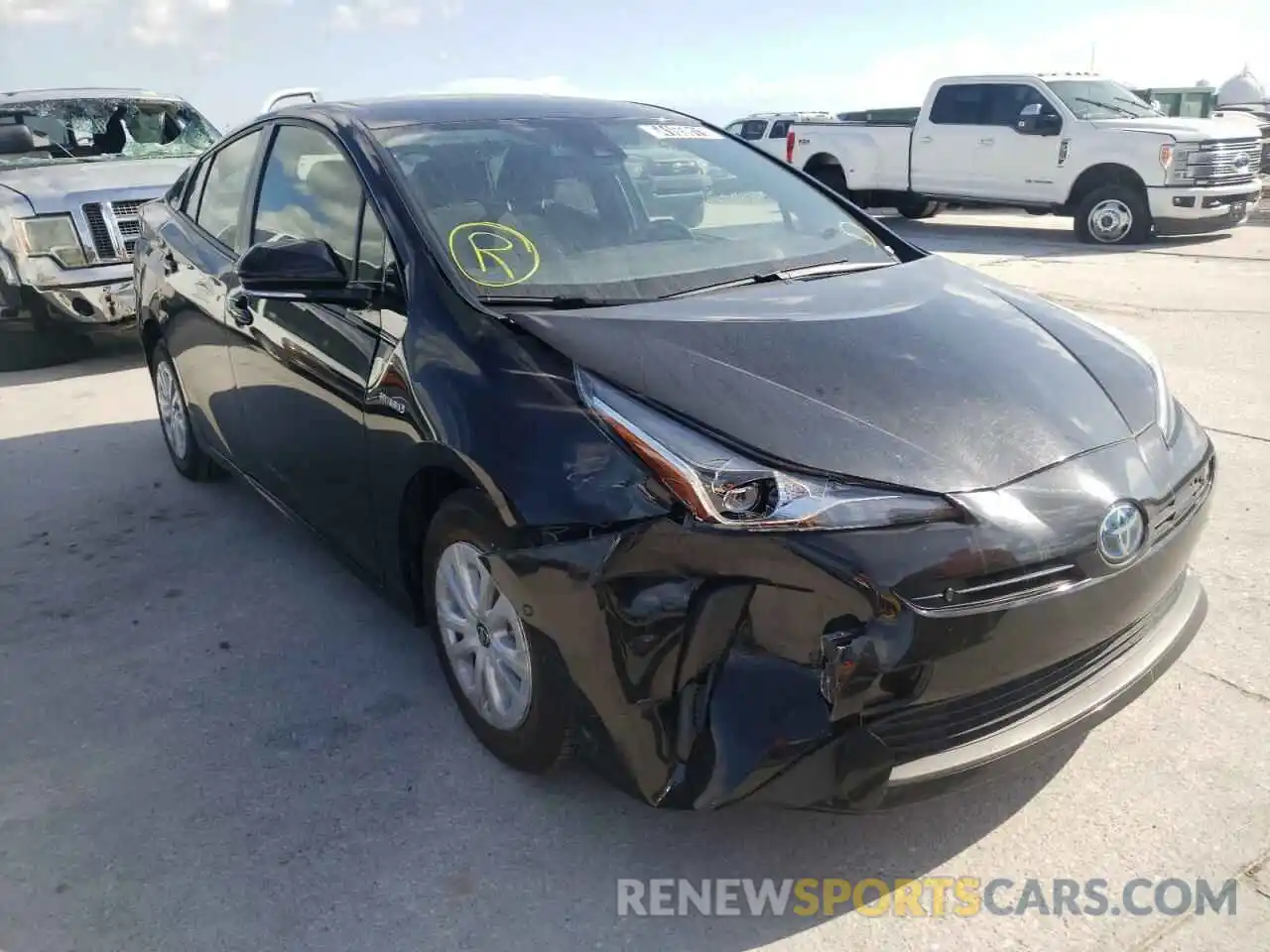 1 Photograph of a damaged car JTDKARFU3L3106899 TOYOTA PRIUS 2020