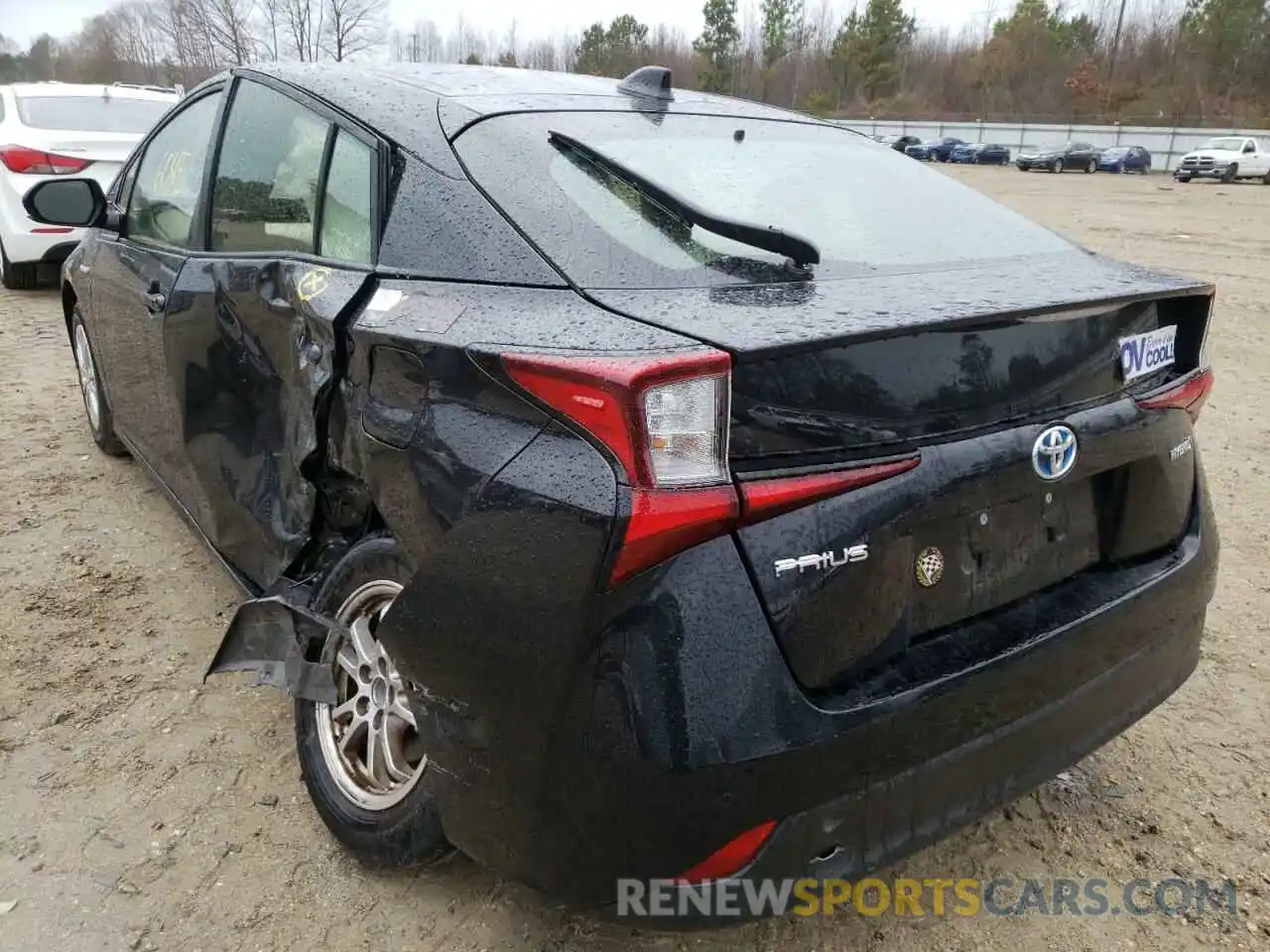 3 Photograph of a damaged car JTDKARFU3L3107034 TOYOTA PRIUS 2020