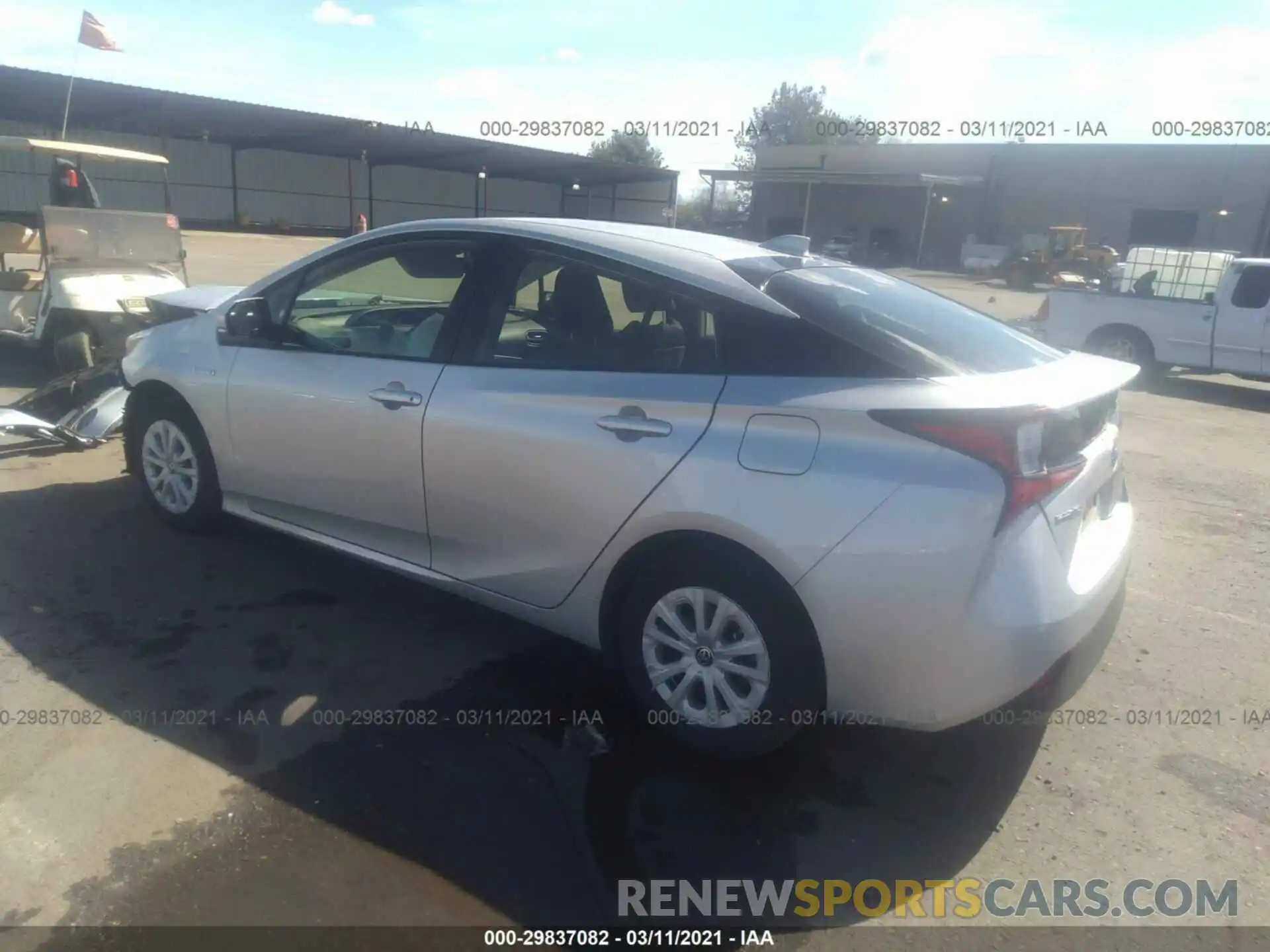 3 Photograph of a damaged car JTDKARFU3L3108653 TOYOTA PRIUS 2020