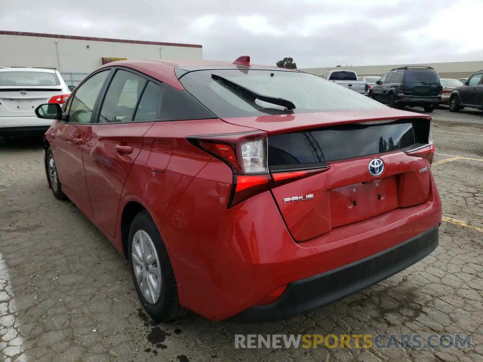 3 Photograph of a damaged car JTDKARFU3L3109253 TOYOTA PRIUS 2020