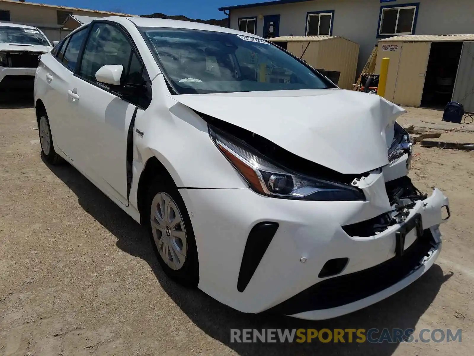 1 Photograph of a damaged car JTDKARFU3L3109768 TOYOTA PRIUS 2020