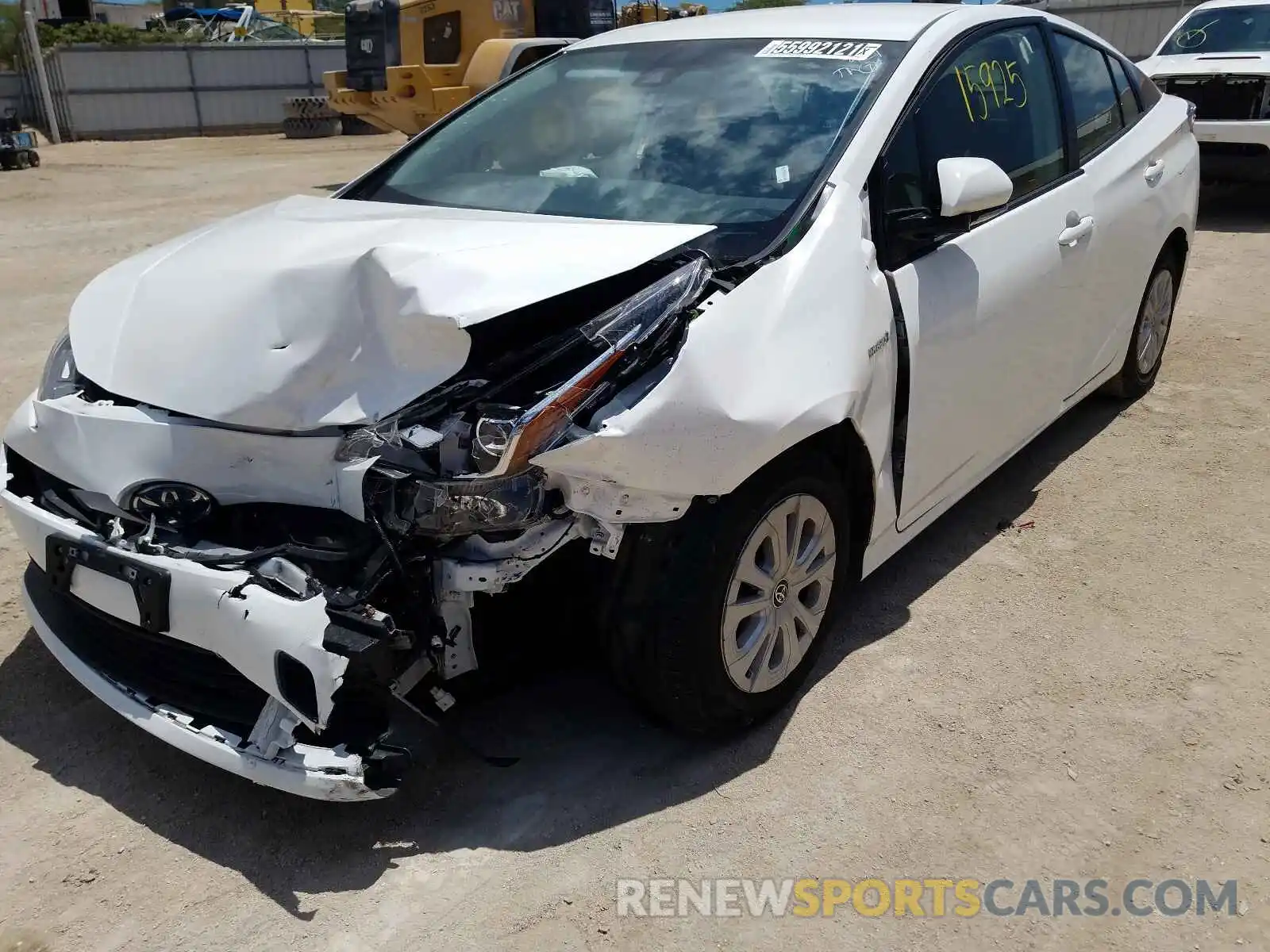 2 Photograph of a damaged car JTDKARFU3L3109768 TOYOTA PRIUS 2020