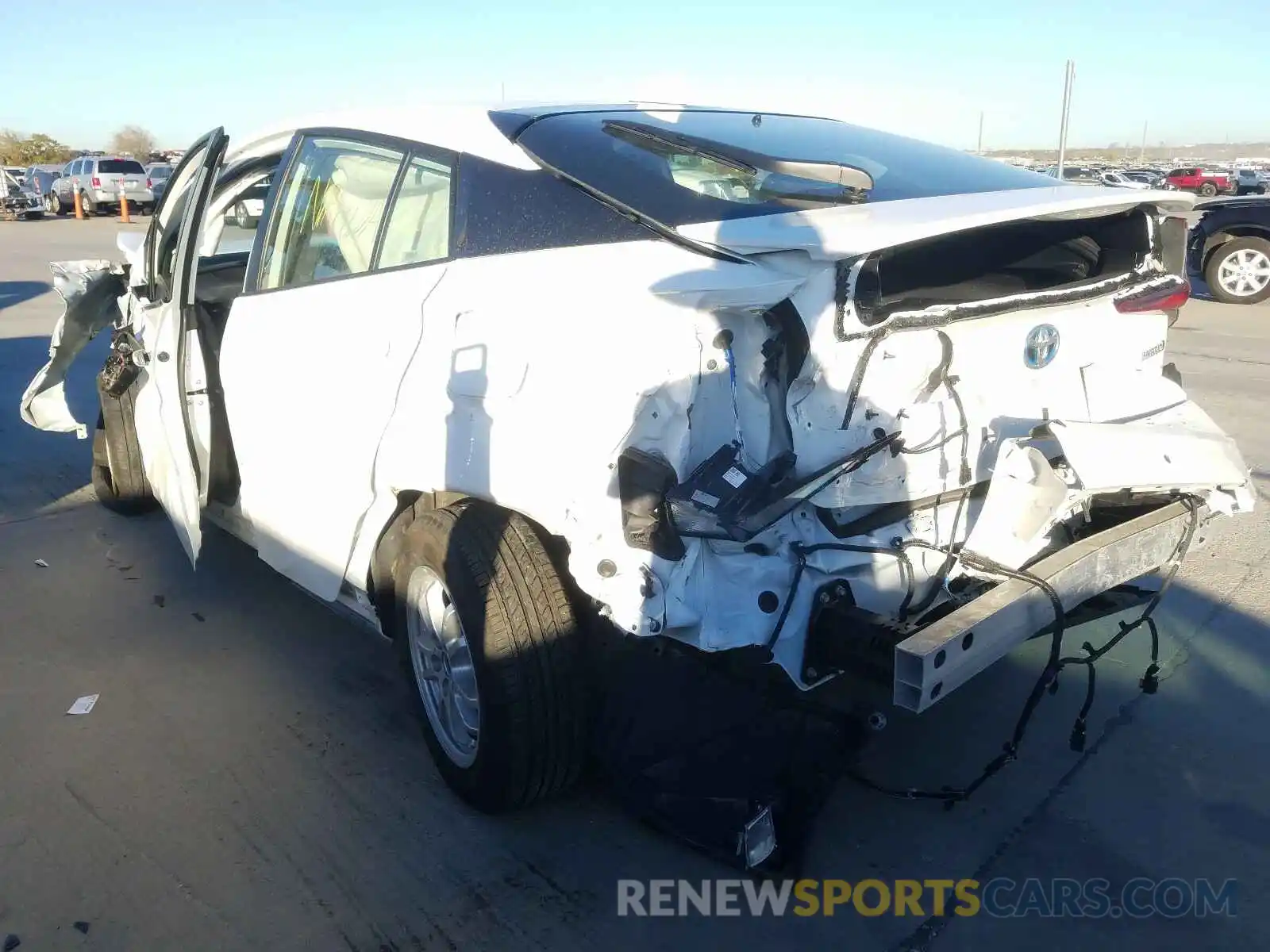 3 Photograph of a damaged car JTDKARFU3L3109821 TOYOTA PRIUS 2020