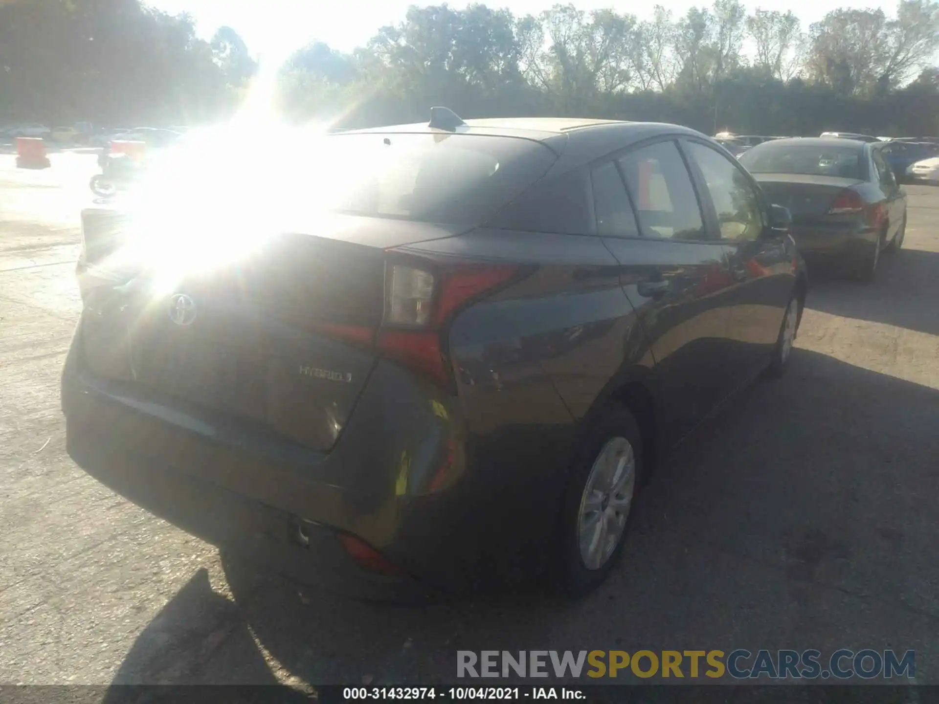 4 Photograph of a damaged car JTDKARFU3L3109916 TOYOTA PRIUS 2020