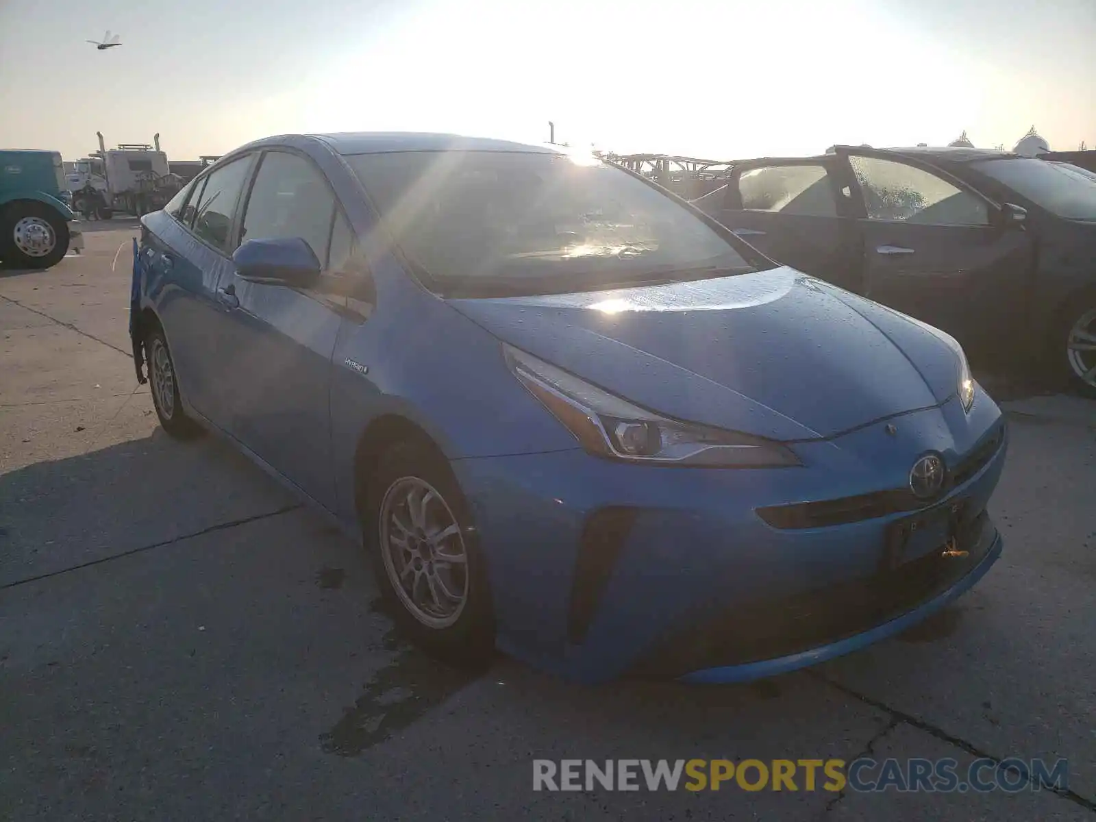 1 Photograph of a damaged car JTDKARFU3L3111410 TOYOTA PRIUS 2020