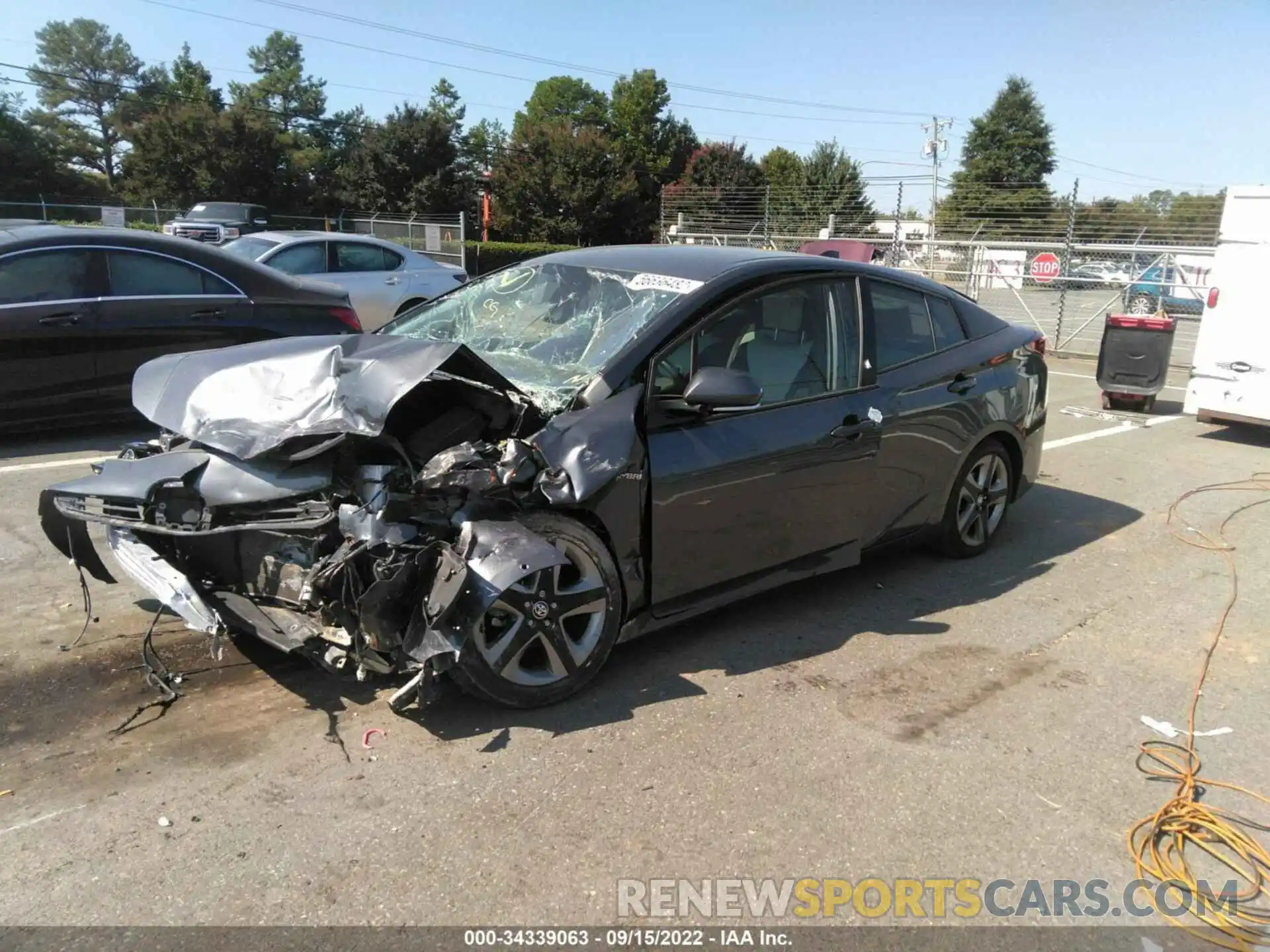 2 Photograph of a damaged car JTDKARFU3L3111665 TOYOTA PRIUS 2020