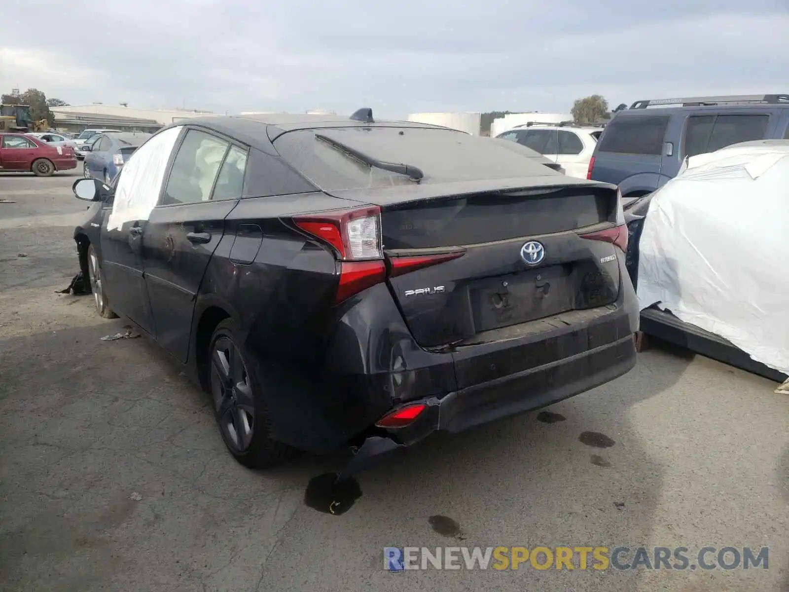 3 Photograph of a damaged car JTDKARFU3L3112346 TOYOTA PRIUS 2020