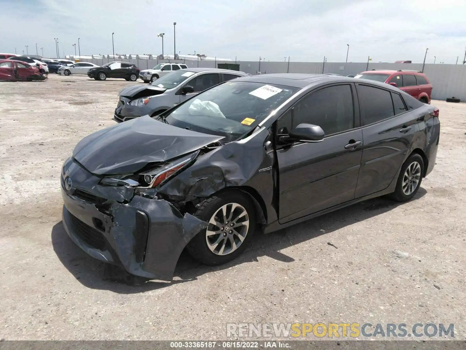 2 Photograph of a damaged car JTDKARFU3L3112816 TOYOTA PRIUS 2020