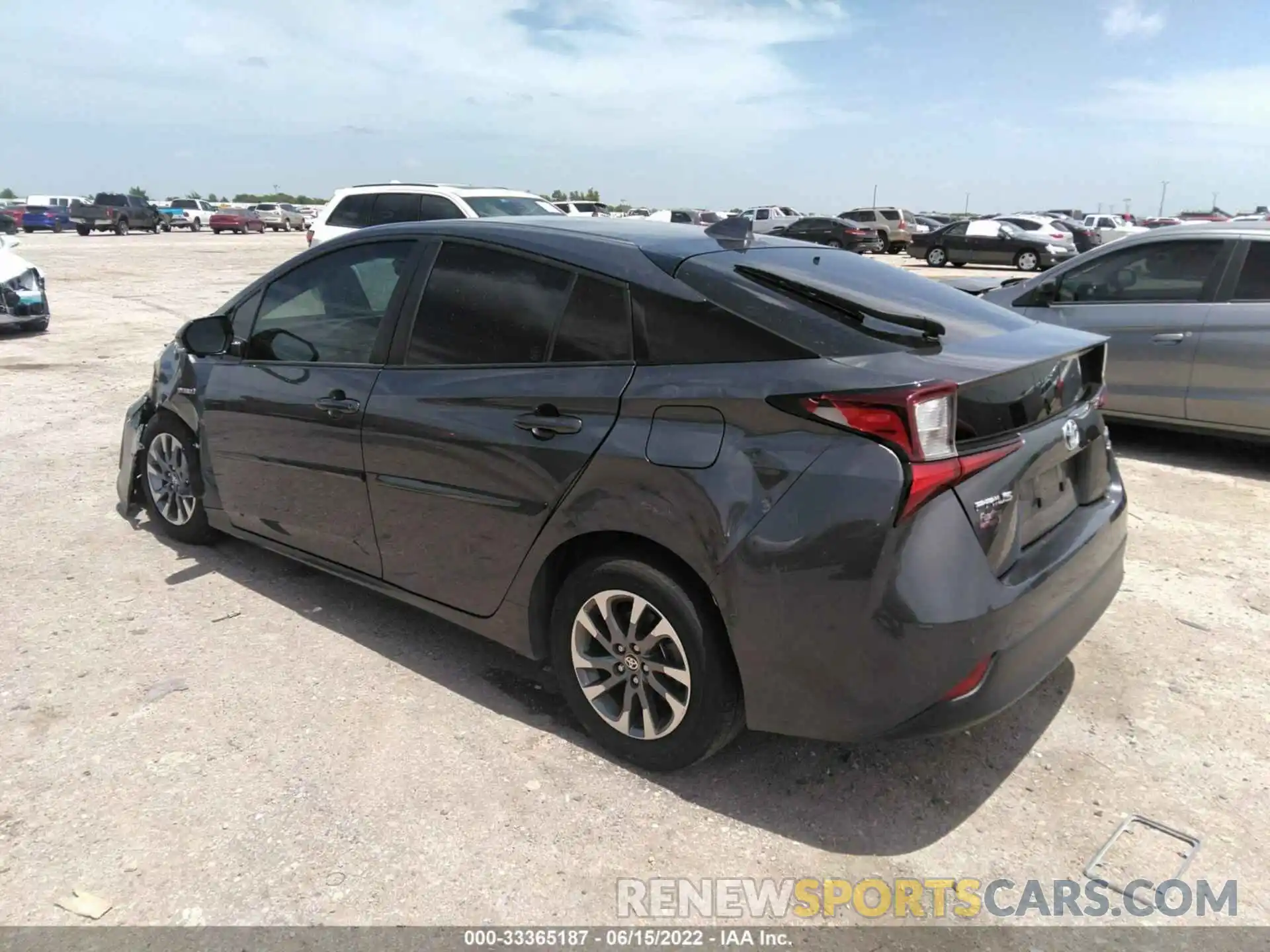 3 Photograph of a damaged car JTDKARFU3L3112816 TOYOTA PRIUS 2020