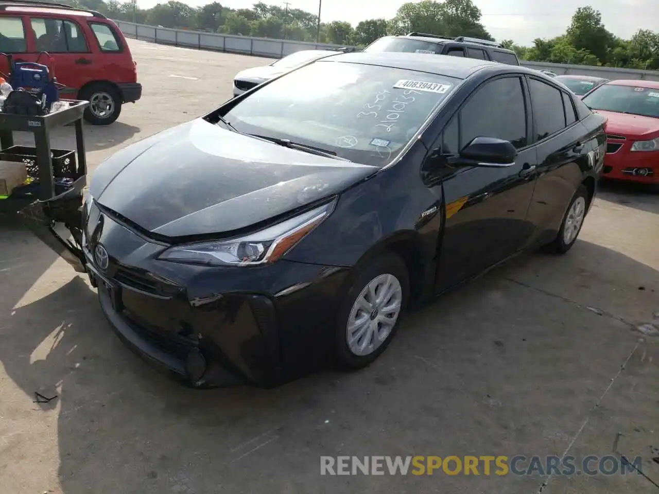 2 Photograph of a damaged car JTDKARFU3L3114274 TOYOTA PRIUS 2020