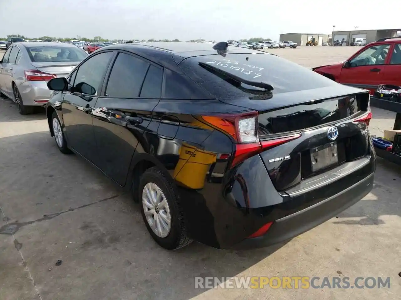 3 Photograph of a damaged car JTDKARFU3L3114274 TOYOTA PRIUS 2020