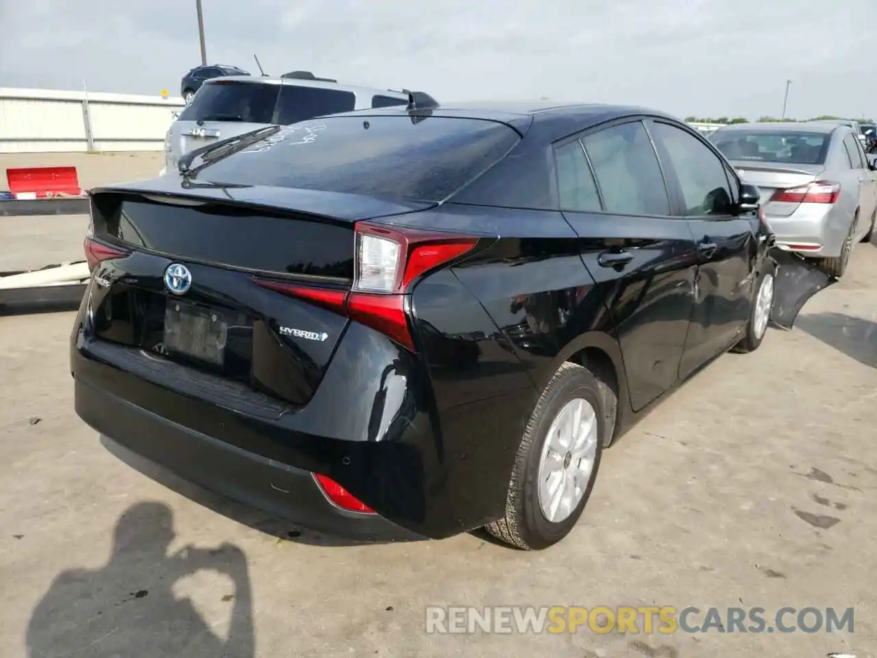 4 Photograph of a damaged car JTDKARFU3L3114274 TOYOTA PRIUS 2020