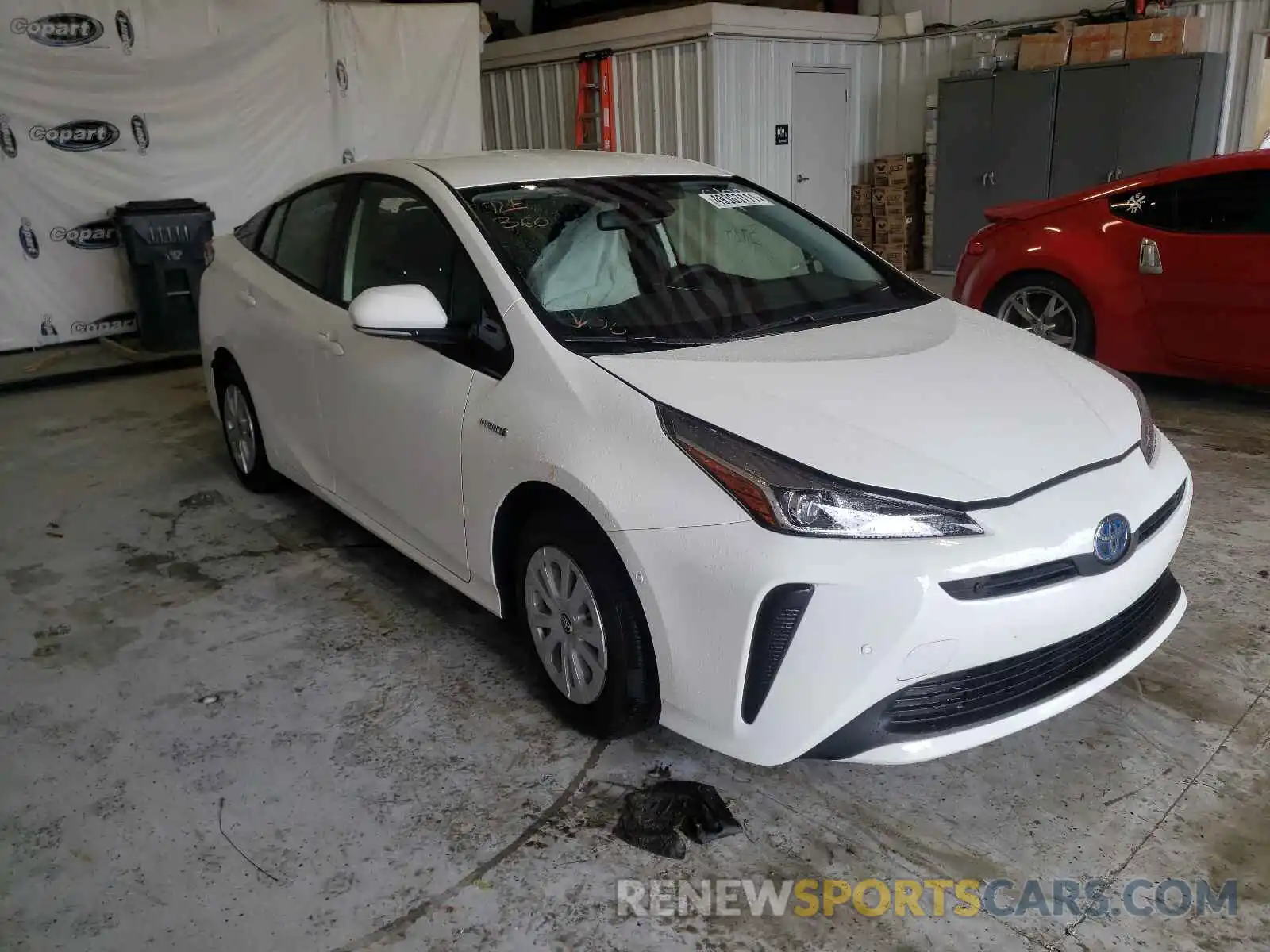 1 Photograph of a damaged car JTDKARFU3L3115022 TOYOTA PRIUS 2020