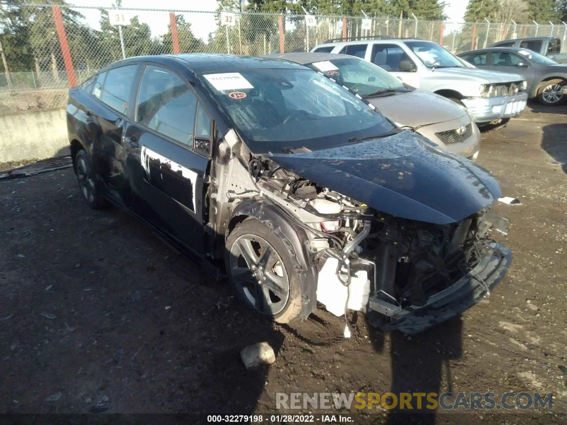 1 Photograph of a damaged car JTDKARFU3L3115697 TOYOTA PRIUS 2020