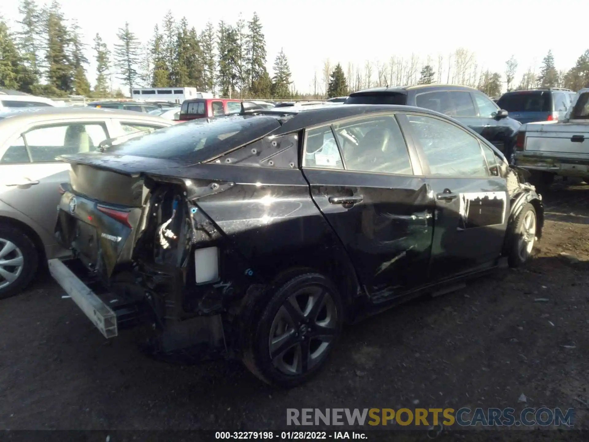 4 Photograph of a damaged car JTDKARFU3L3115697 TOYOTA PRIUS 2020