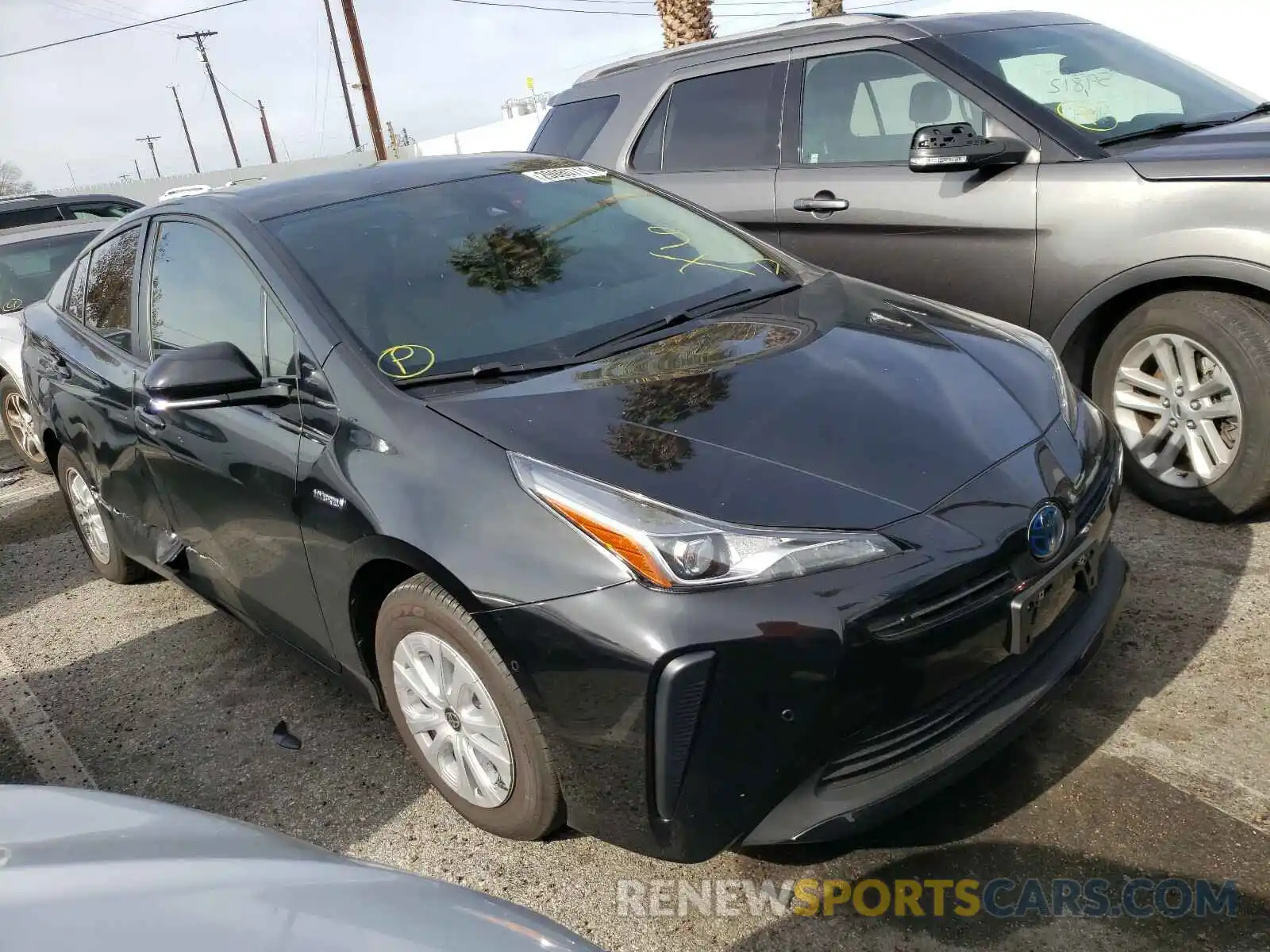 1 Photograph of a damaged car JTDKARFU3L3116543 TOYOTA PRIUS 2020