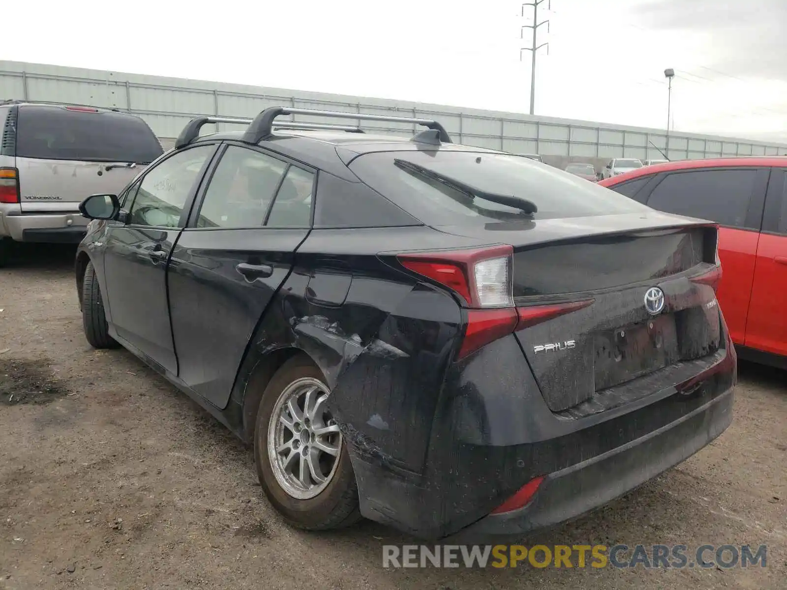 3 Photograph of a damaged car JTDKARFU3L3117451 TOYOTA PRIUS 2020