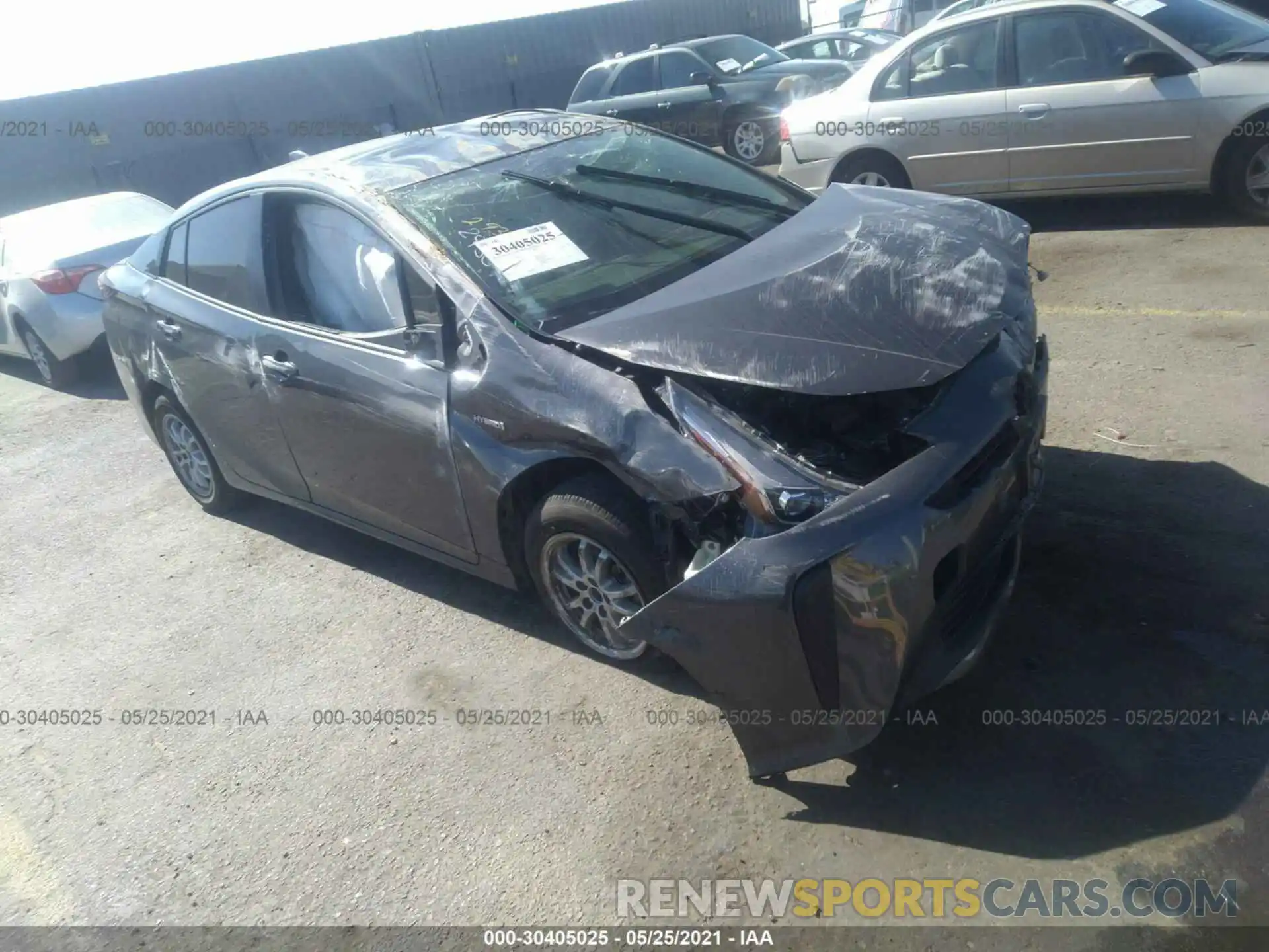 1 Photograph of a damaged car JTDKARFU3L3118082 TOYOTA PRIUS 2020