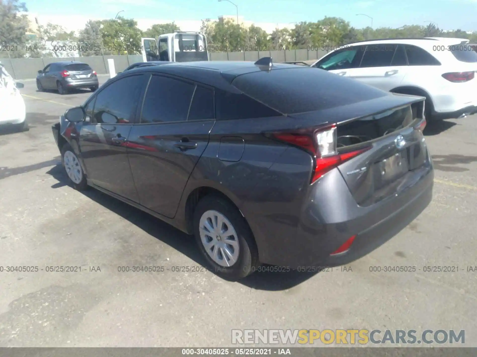 3 Photograph of a damaged car JTDKARFU3L3118082 TOYOTA PRIUS 2020