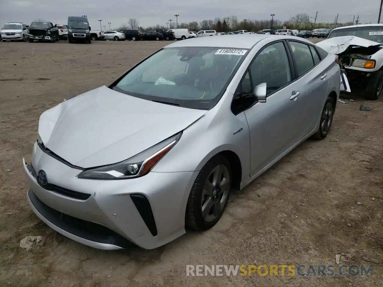 2 Photograph of a damaged car JTDKARFU3L3120320 TOYOTA PRIUS 2020