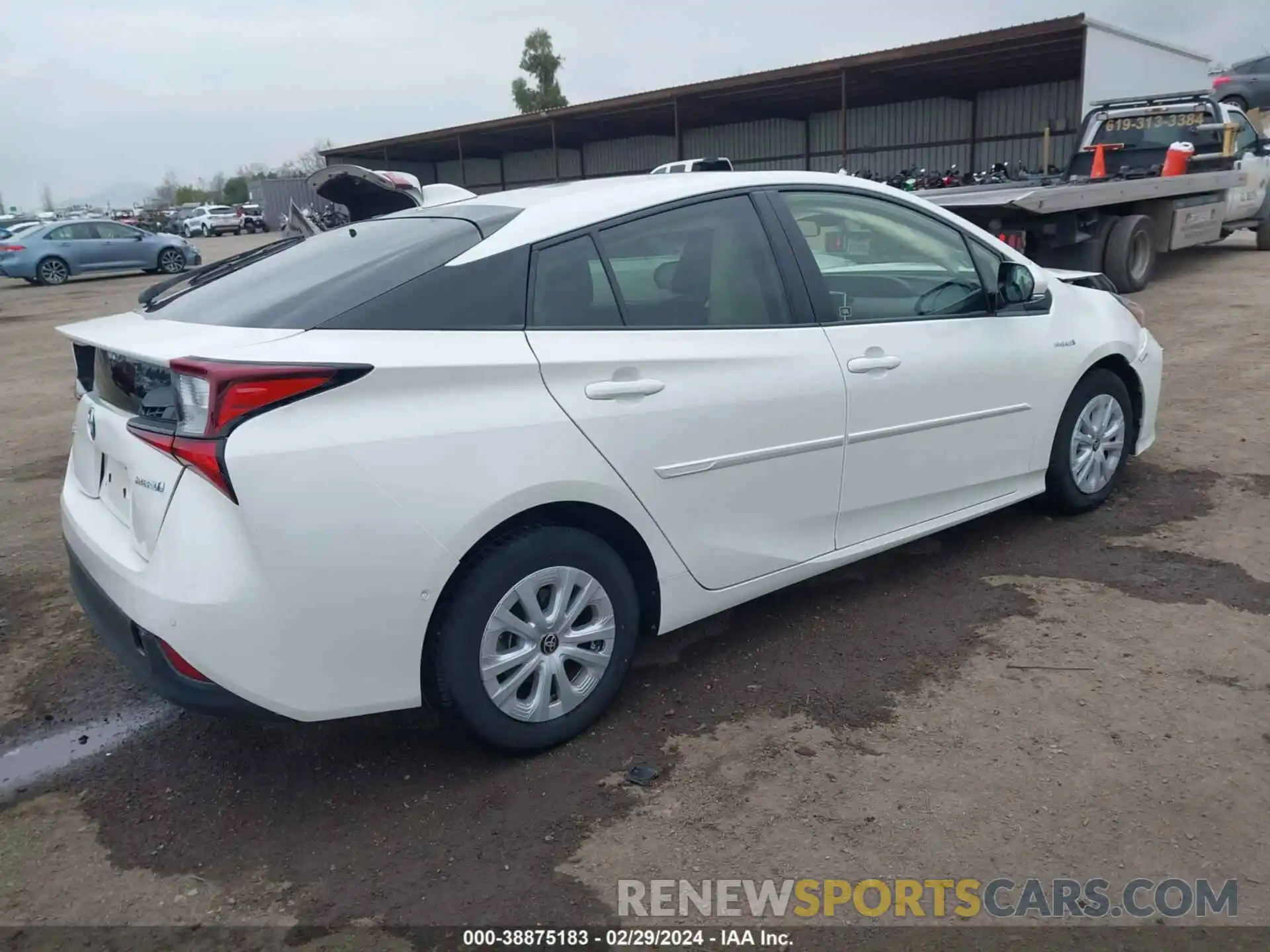 4 Photograph of a damaged car JTDKARFU3L3120642 TOYOTA PRIUS 2020