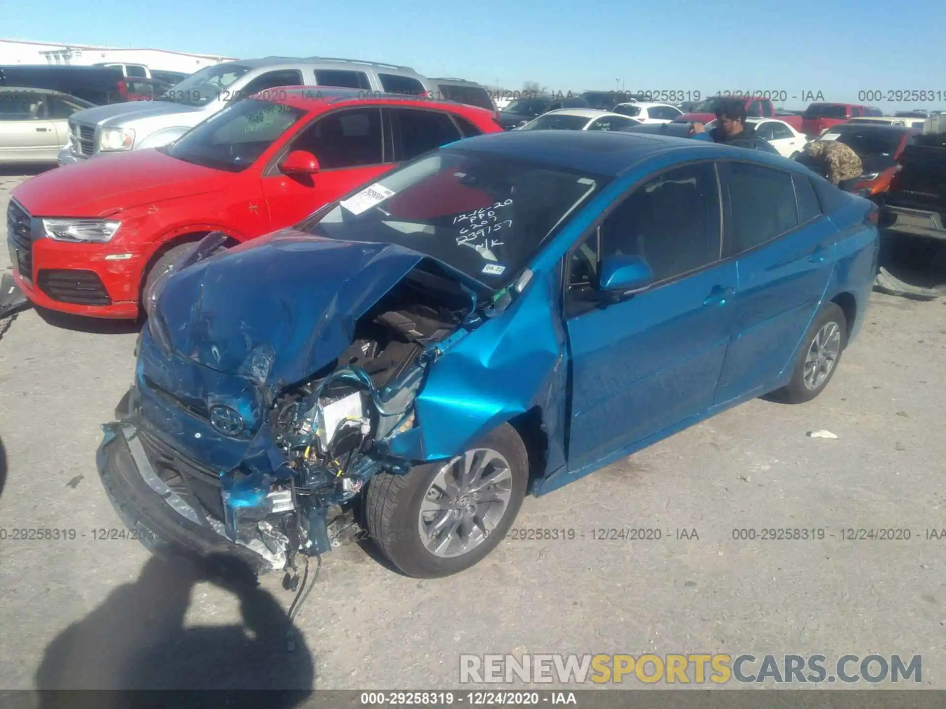 2 Photograph of a damaged car JTDKARFU3L3120656 TOYOTA PRIUS 2020