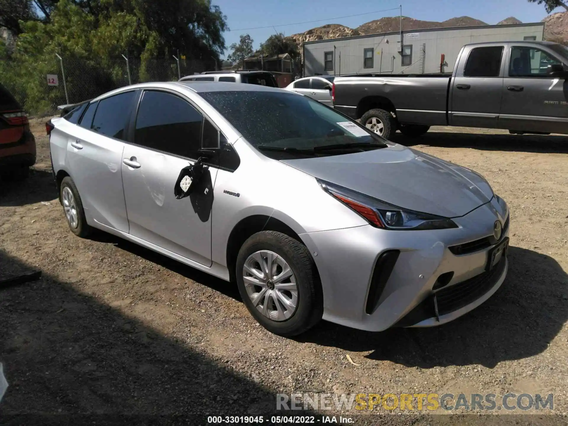 1 Photograph of a damaged car JTDKARFU3L3123041 TOYOTA PRIUS 2020