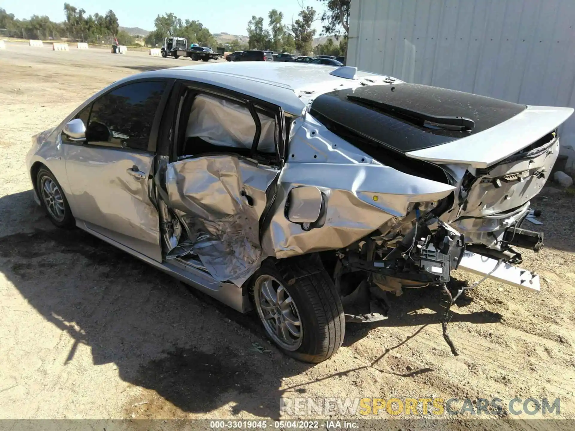 3 Photograph of a damaged car JTDKARFU3L3123041 TOYOTA PRIUS 2020