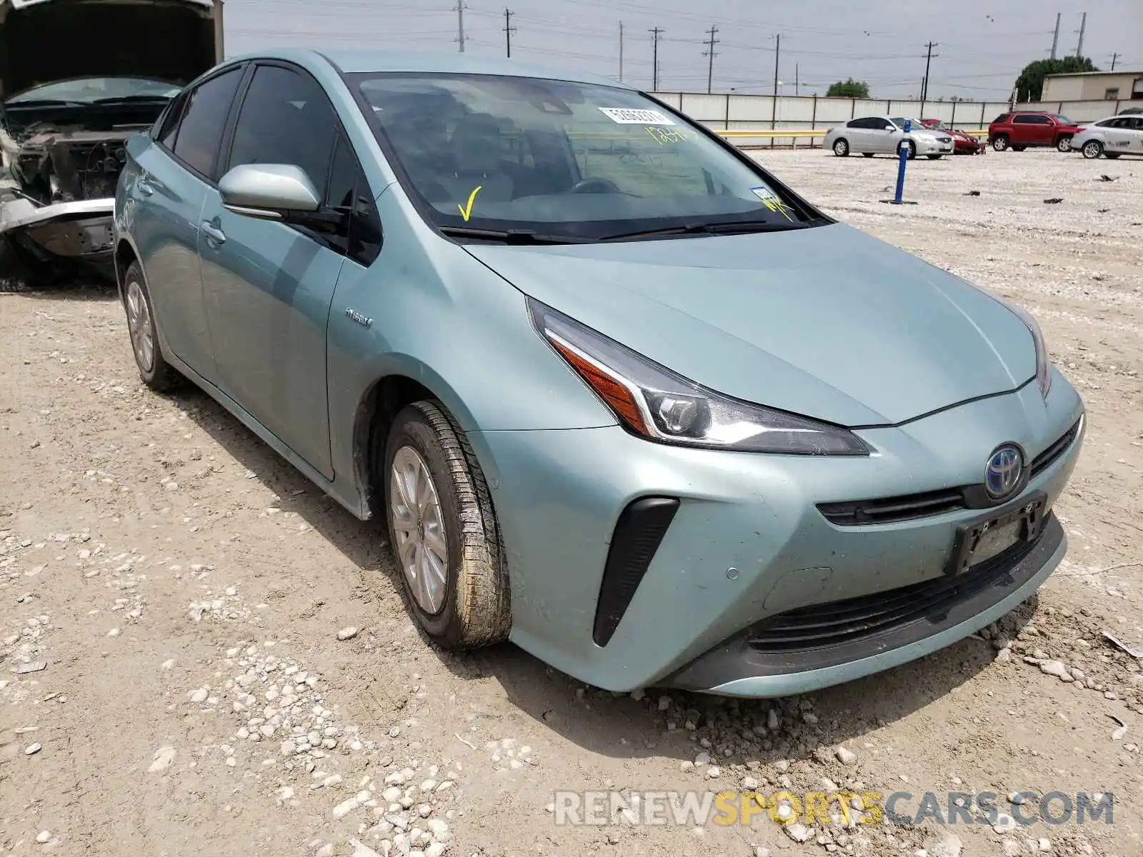 1 Photograph of a damaged car JTDKARFU3L3123413 TOYOTA PRIUS 2020