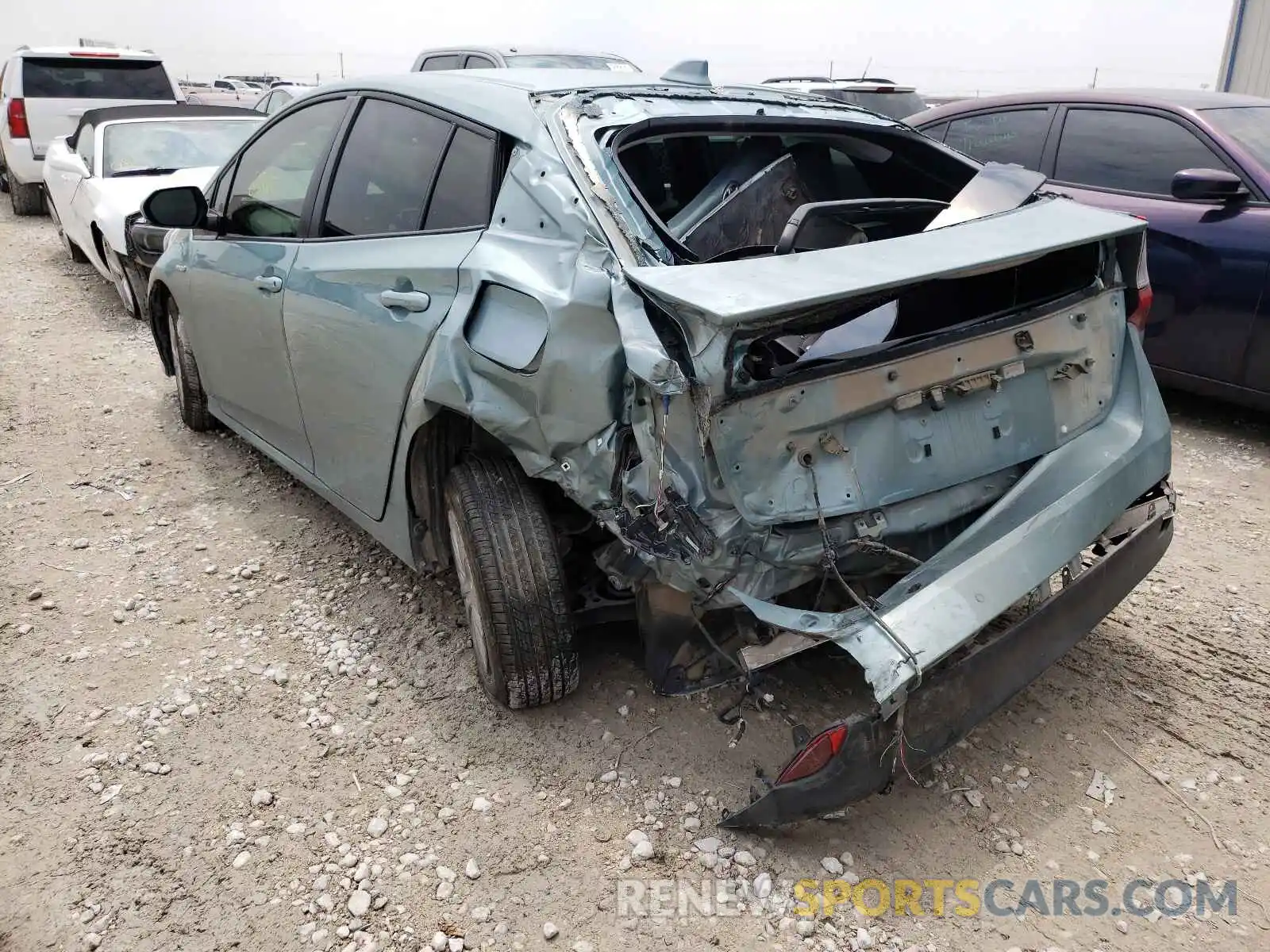 3 Photograph of a damaged car JTDKARFU3L3123413 TOYOTA PRIUS 2020