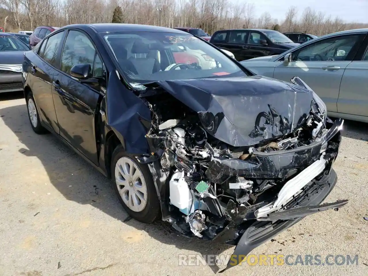 1 Photograph of a damaged car JTDKARFU3L3126117 TOYOTA PRIUS 2020