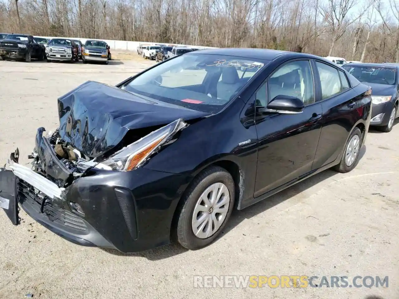 2 Photograph of a damaged car JTDKARFU3L3126117 TOYOTA PRIUS 2020